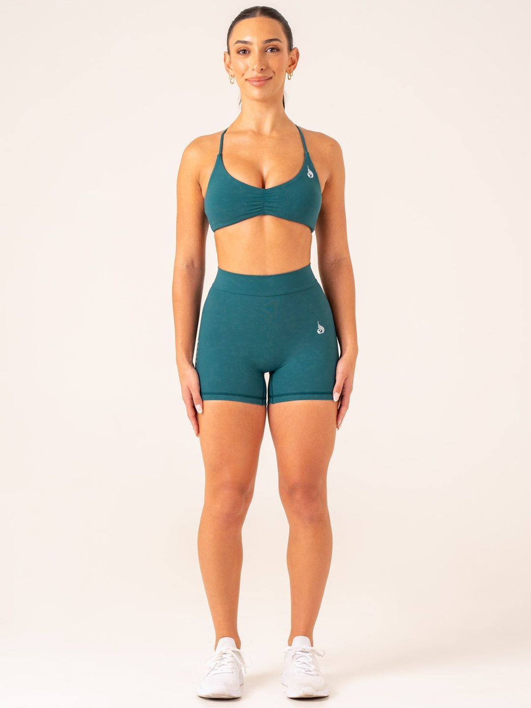 NKD Stonewash Sports Bra - Emerald Stonewash Clothing Ryderwear 
