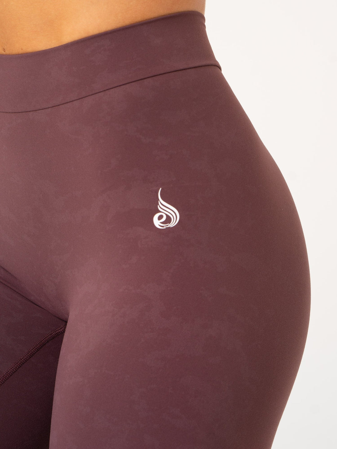 NKD Stonewash V Scrunch Leggings - Chocolate Stonewash Clothing Ryderwear 
