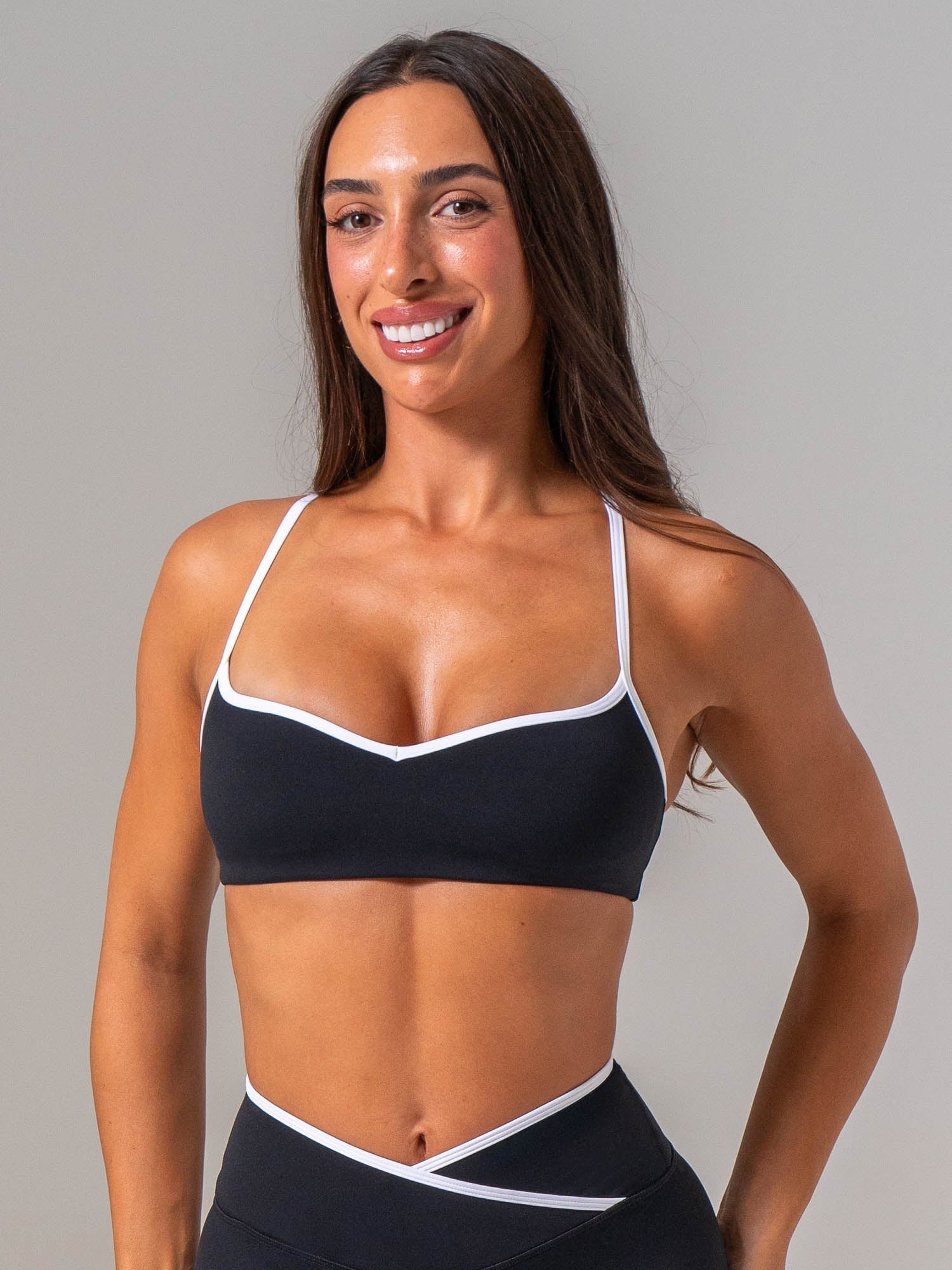 NKD Sweetheart Contrast Bra - Black/white - Ryderwear