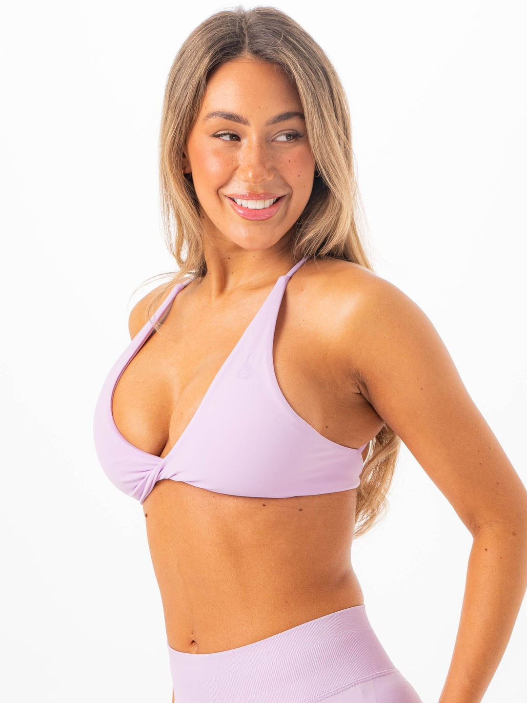 NKD Twist Sports Bra - Lavender Clothing Ryderwear 
