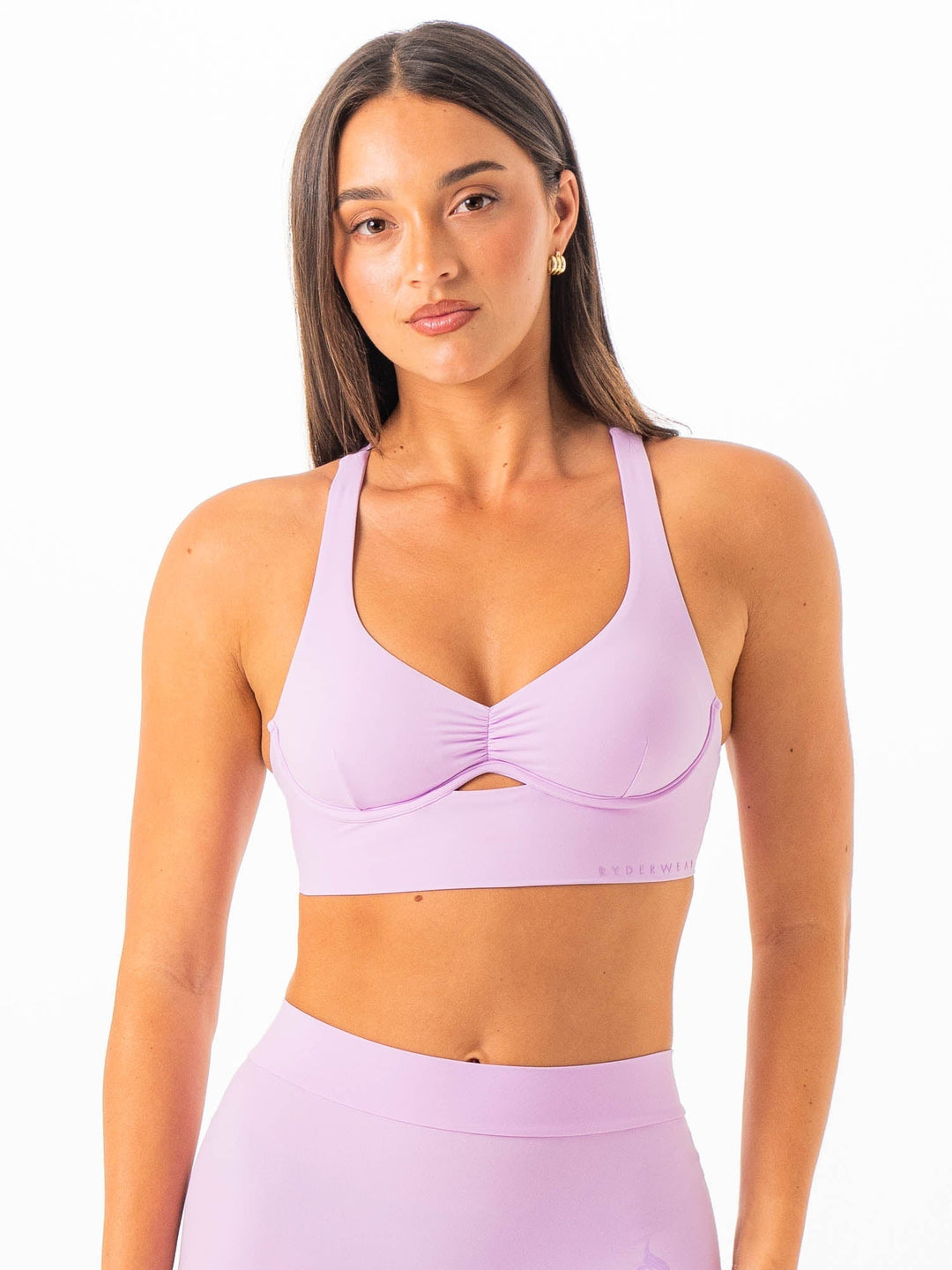 NKD Underwire Bra - Lilac Clothing Ryderwear 