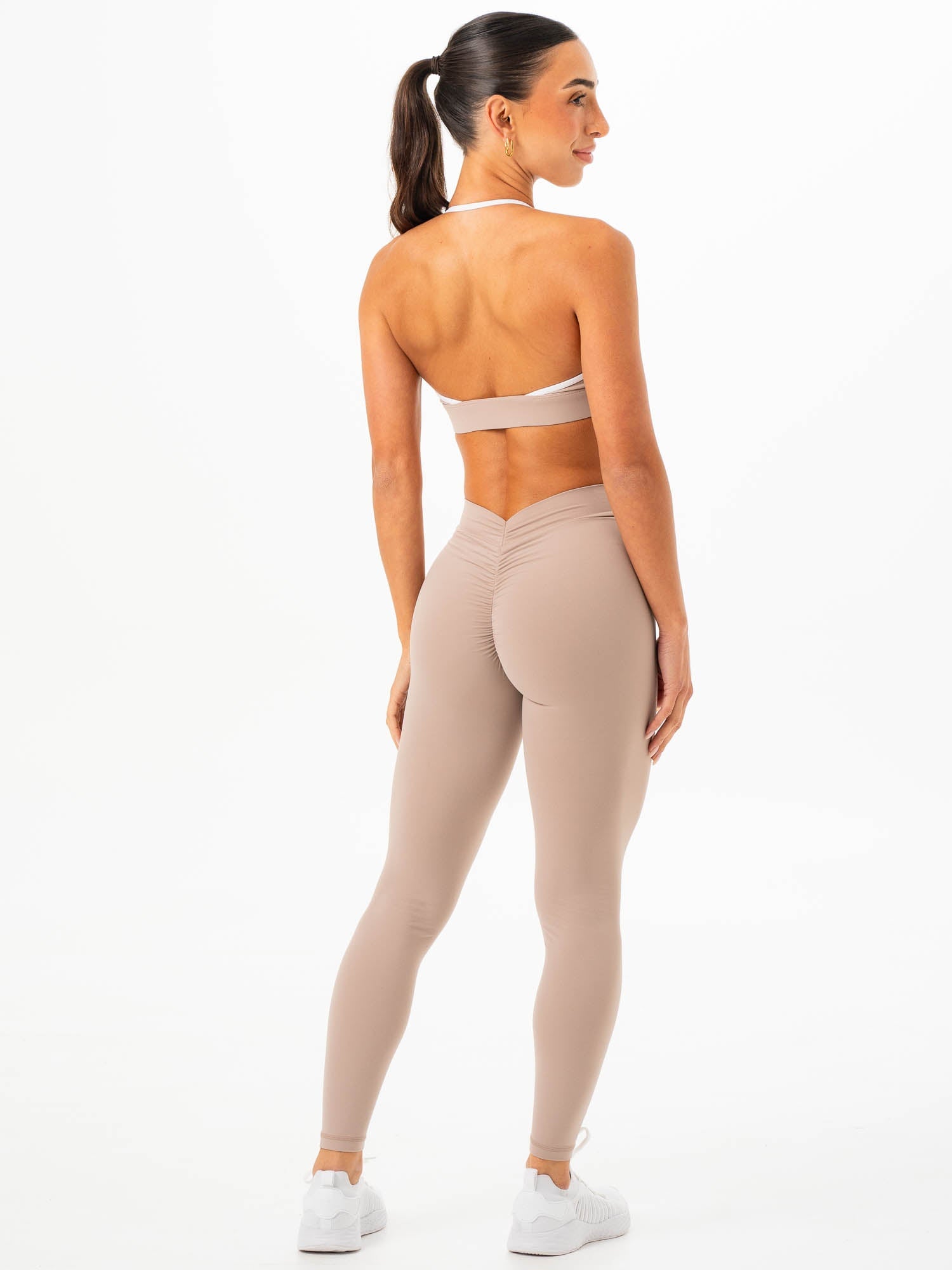 NKD V Scrunch Leggings - Almond - Ryderwear NKD V Scrunch Leggings - Almond - Ryderwear