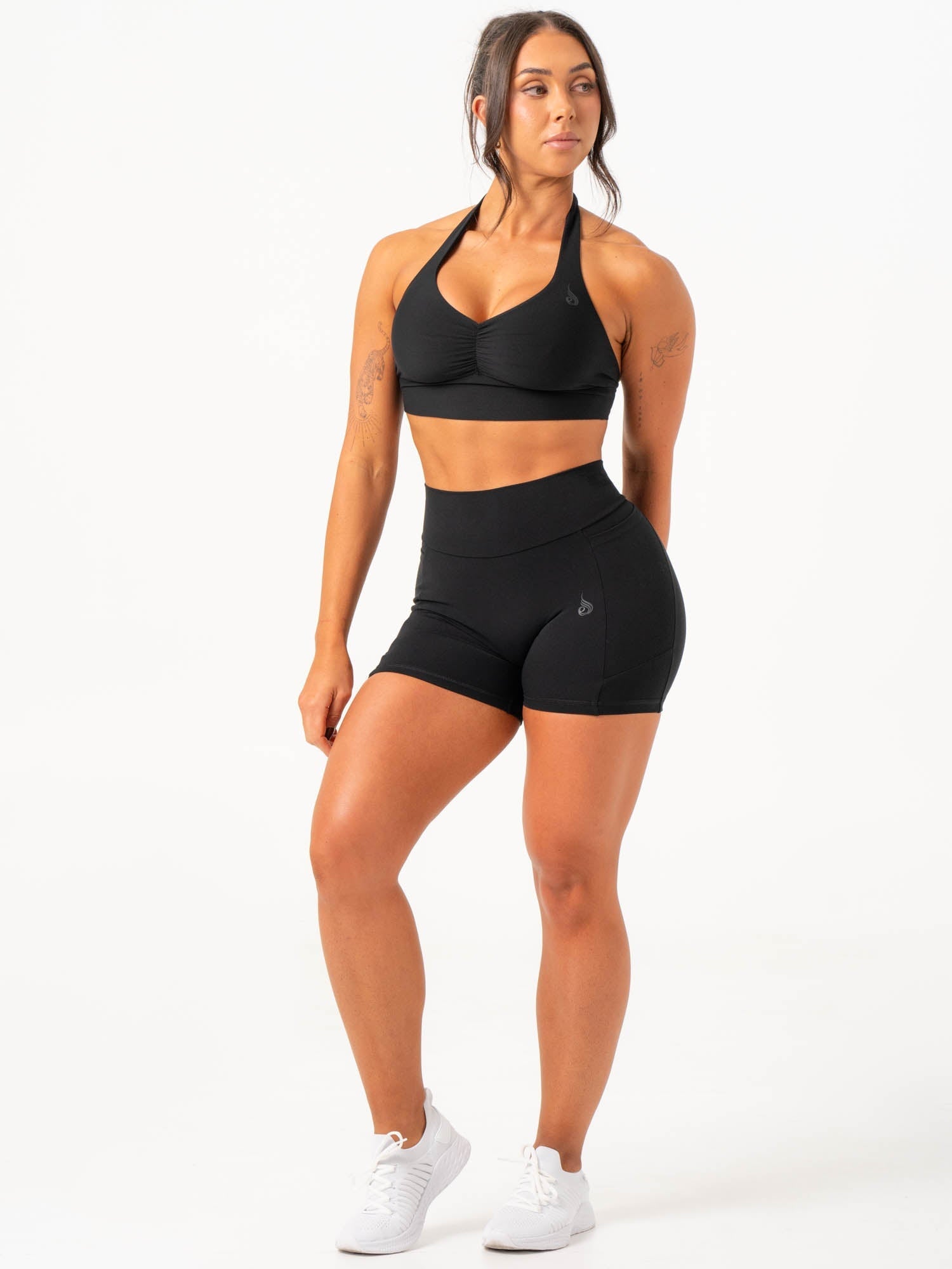 NKD V Scrunch Pocket Shorts - Black - Ryderwear