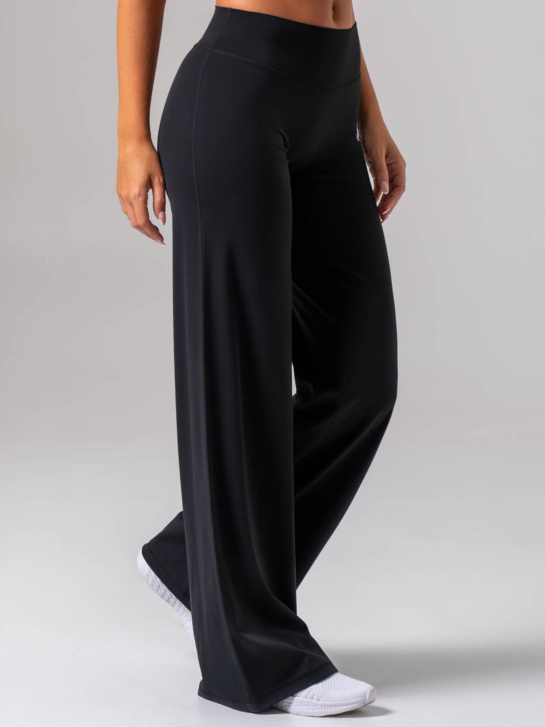 NKD Wide Leggings - Black Clothing Ryderwear 