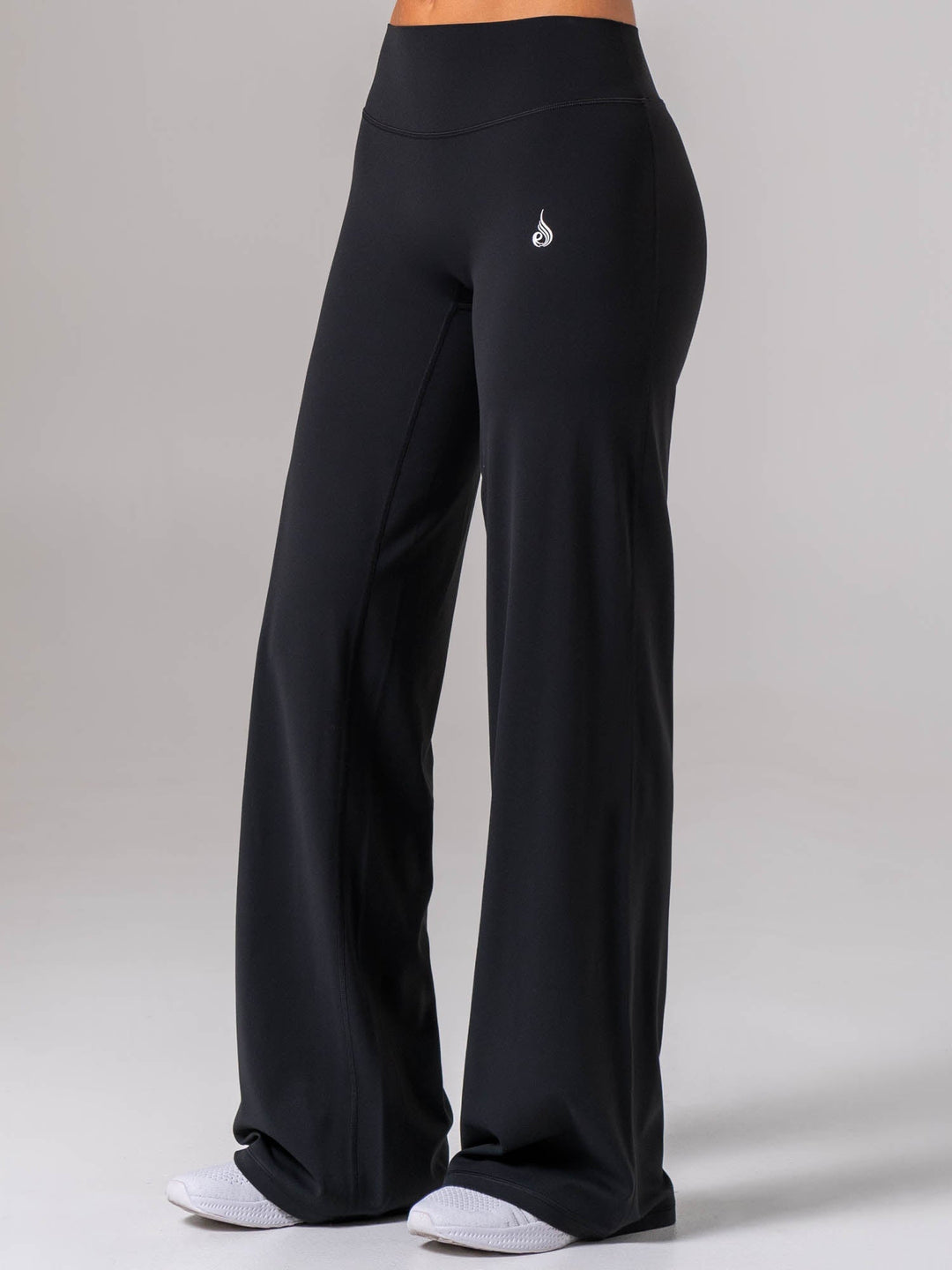 NKD Wide Leggings - Black Clothing Ryderwear 