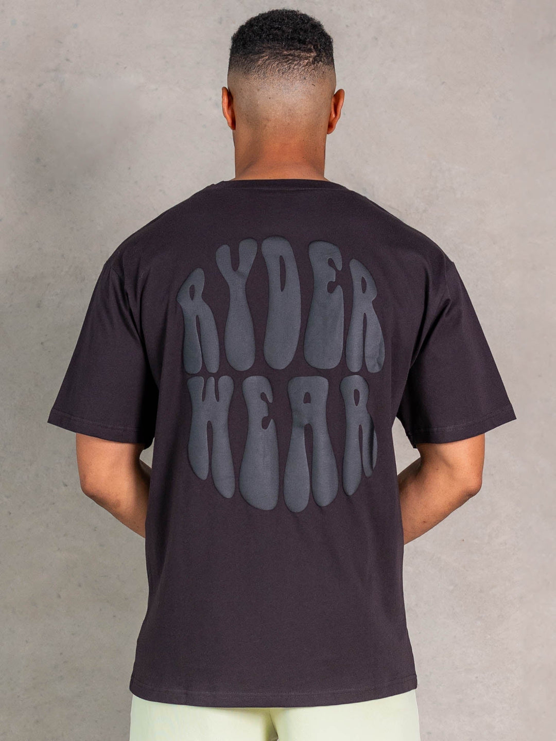 NRG Oversized T-Shirt - Faded Black Clothing Ryderwear 