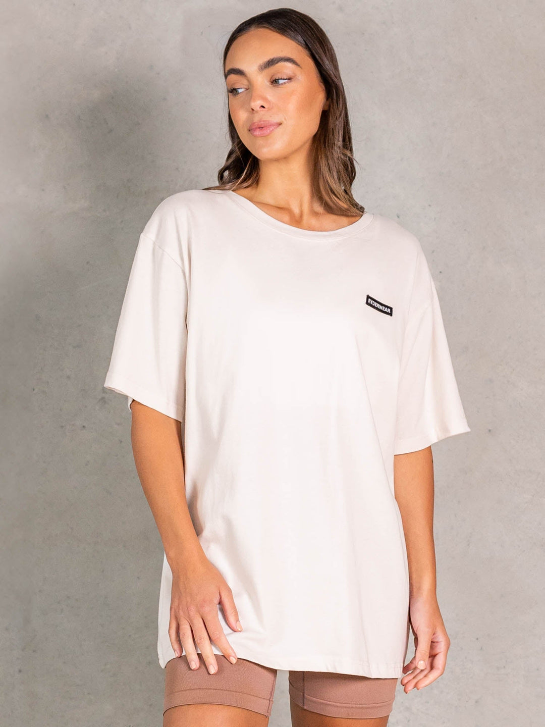 NRG Oversized T-Shirt - Oat Clothing Ryderwear 