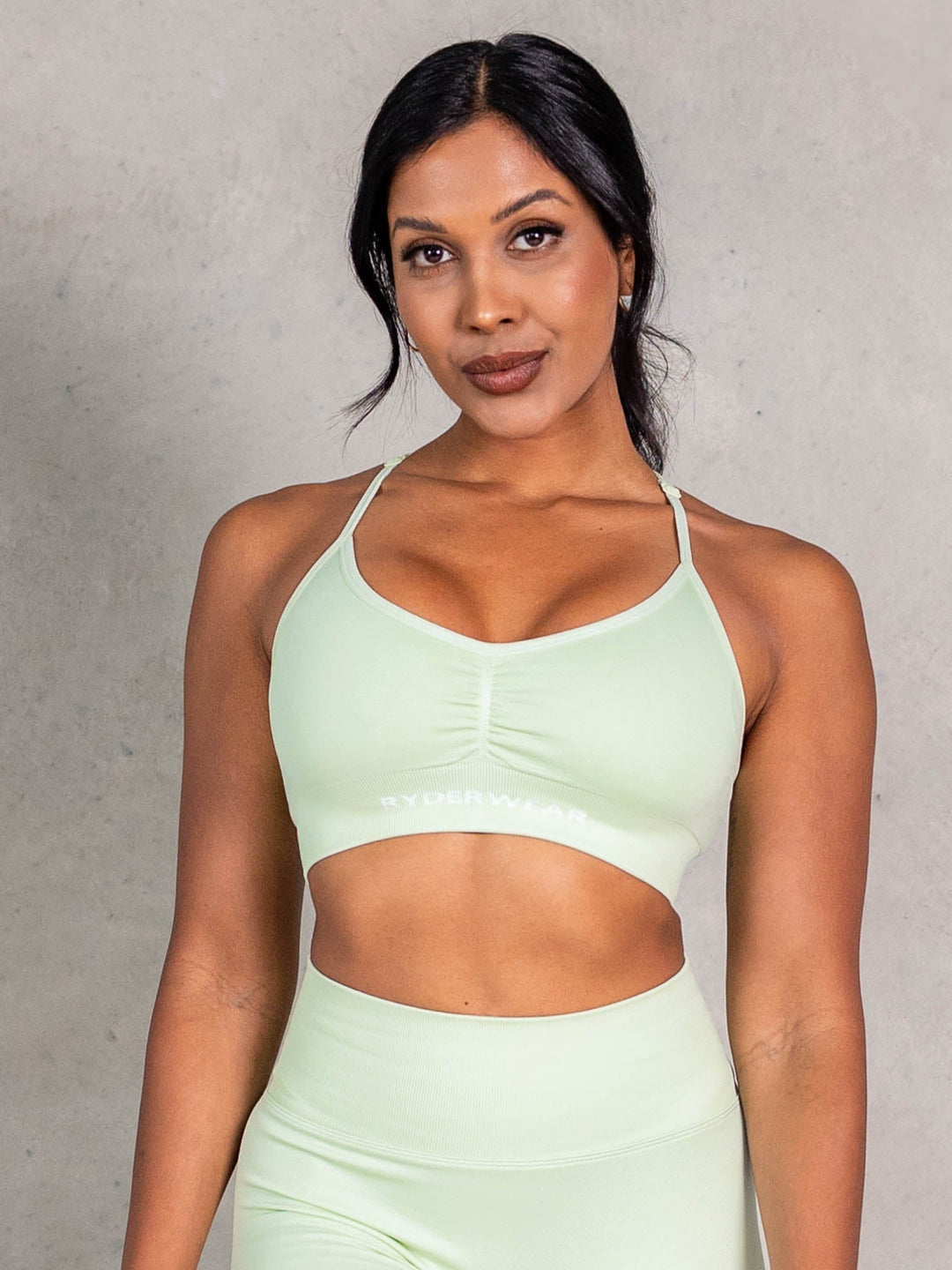 NRG Seamless Sports Bra - Matcha Clothing Ryderwear 