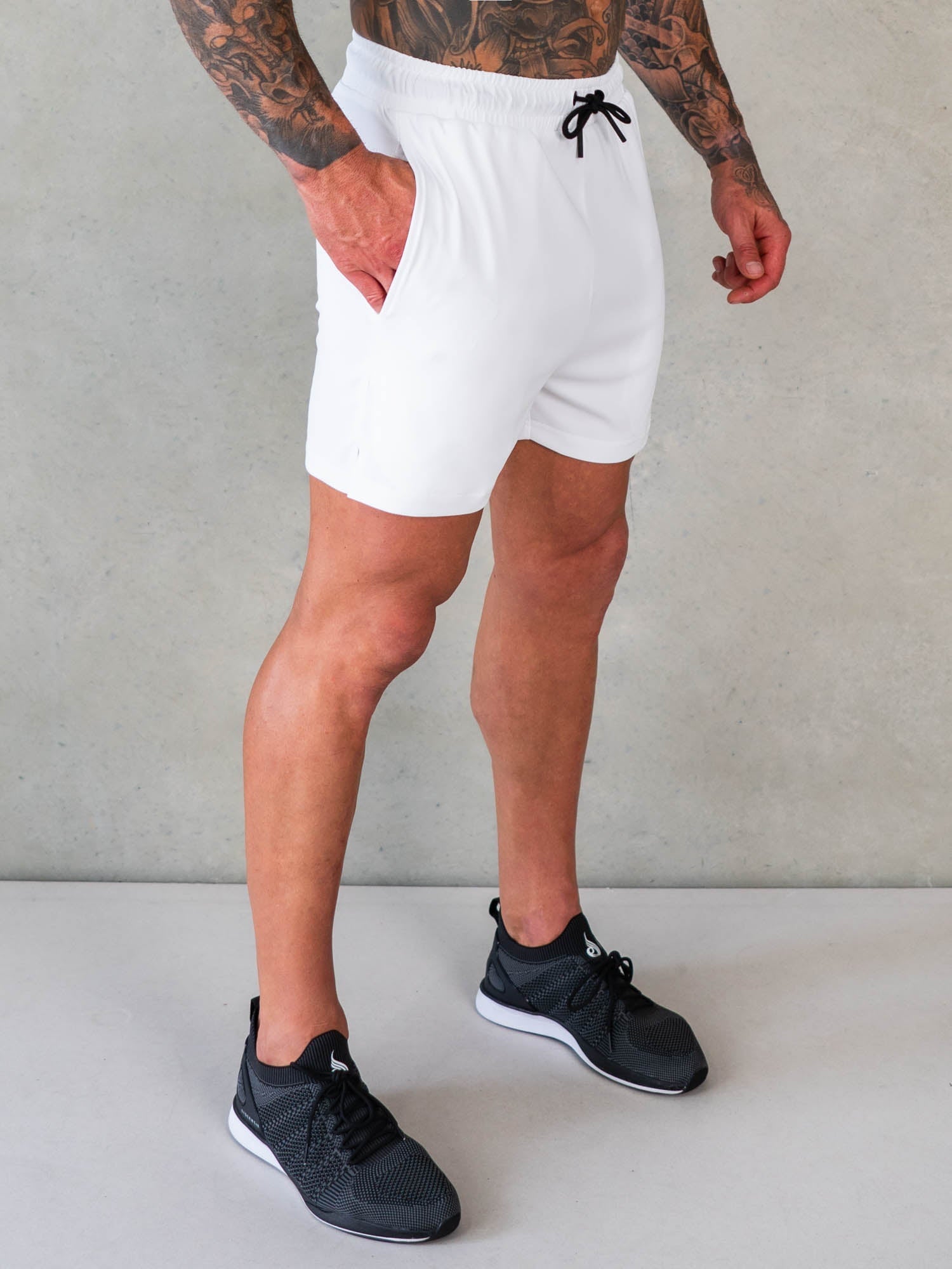 Octane Mesh Shorts - White - Ryderwear