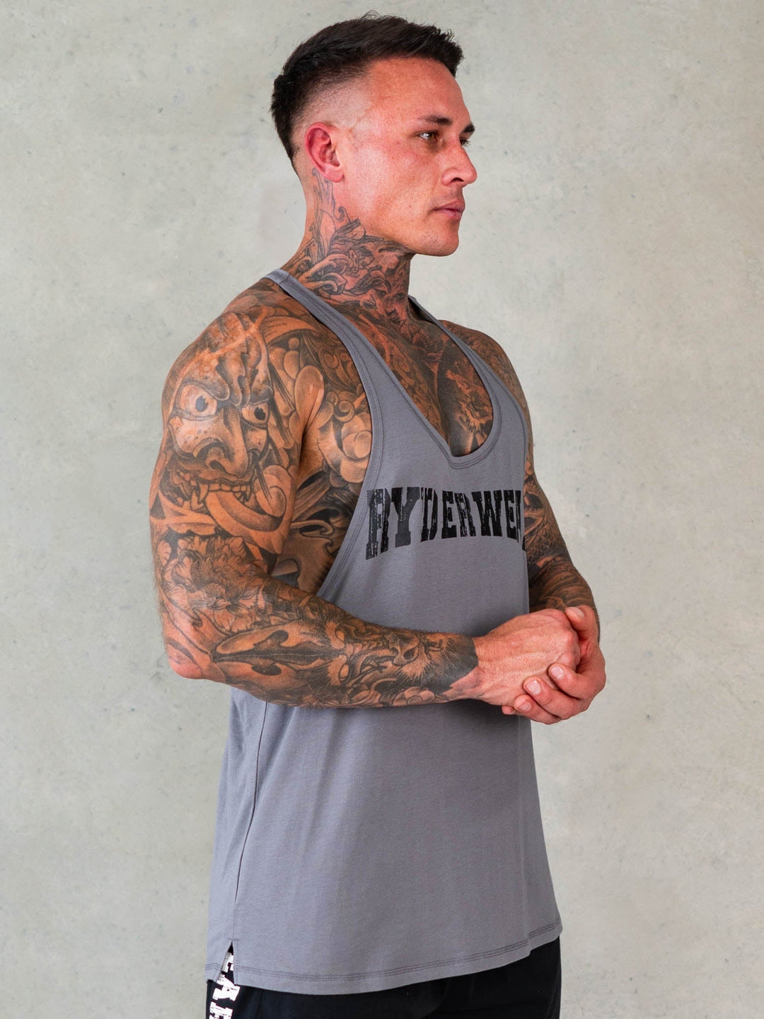 Octane Stringer - Steel Grey Clothing Ryderwear 