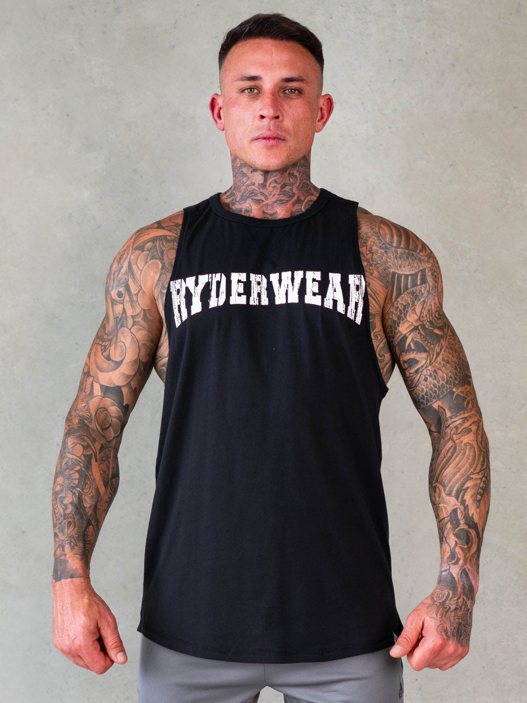 Octane Tank - Faded Black Clothing Ryderwear 