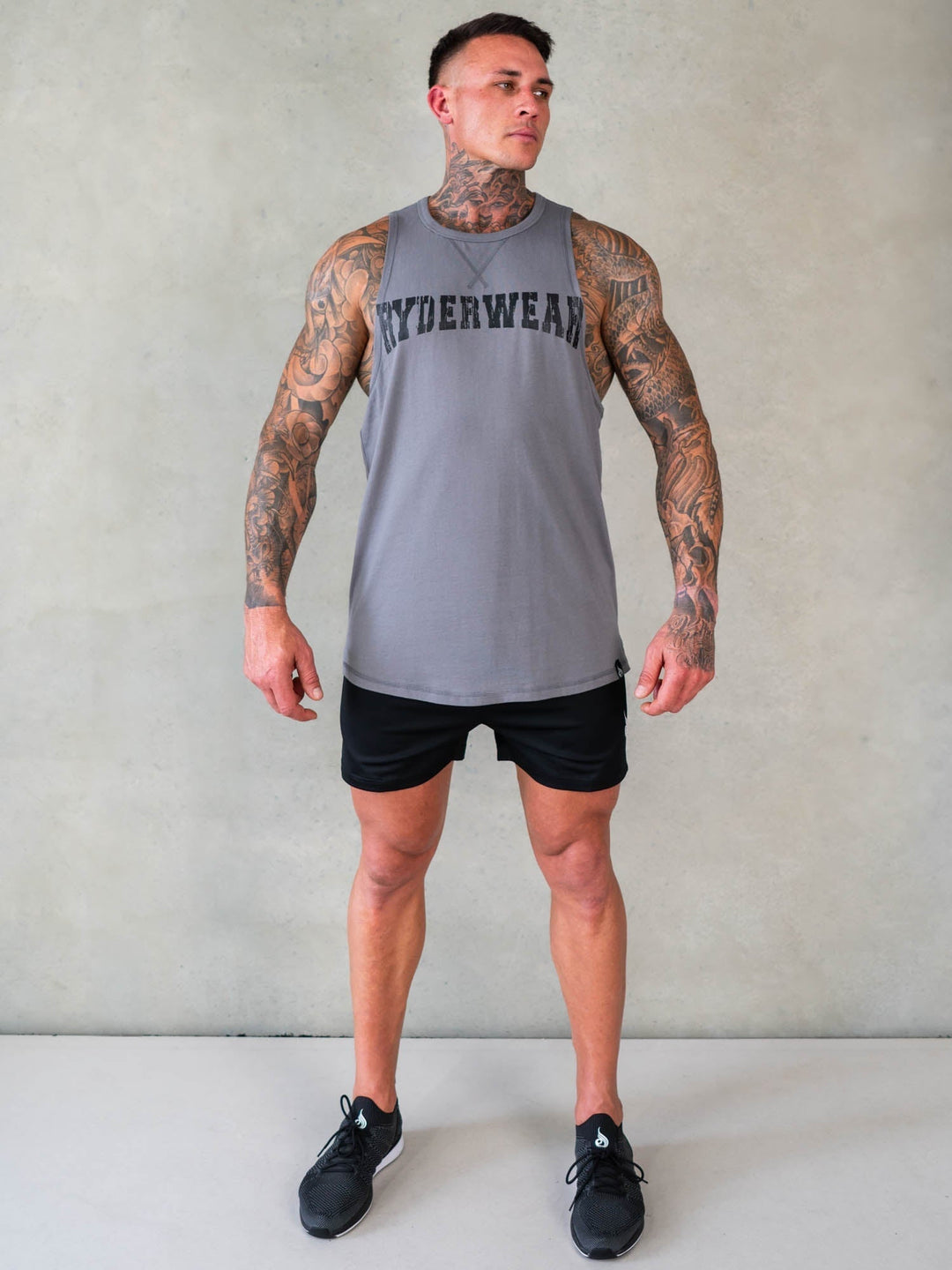 Octane Tank - Steel Grey Clothing Ryderwear 