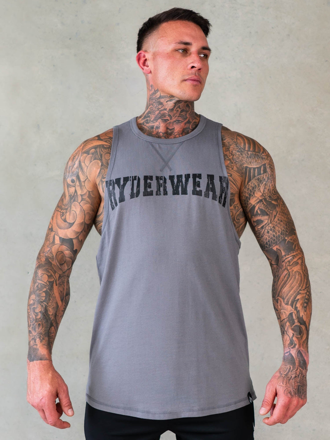 Octane Tank - Steel Grey Clothing Ryderwear 