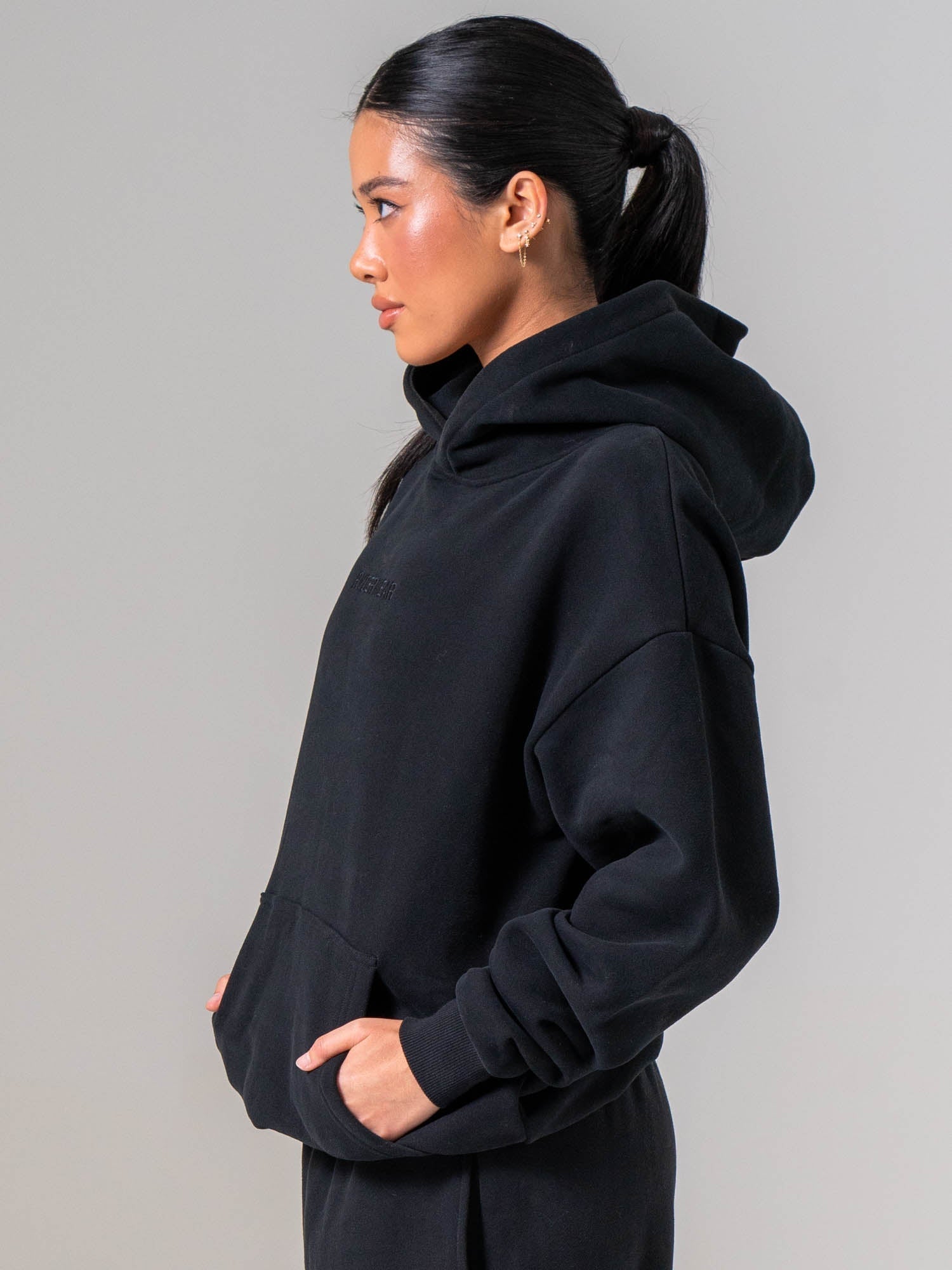 Plush Hoodie - Black - Ryderwear