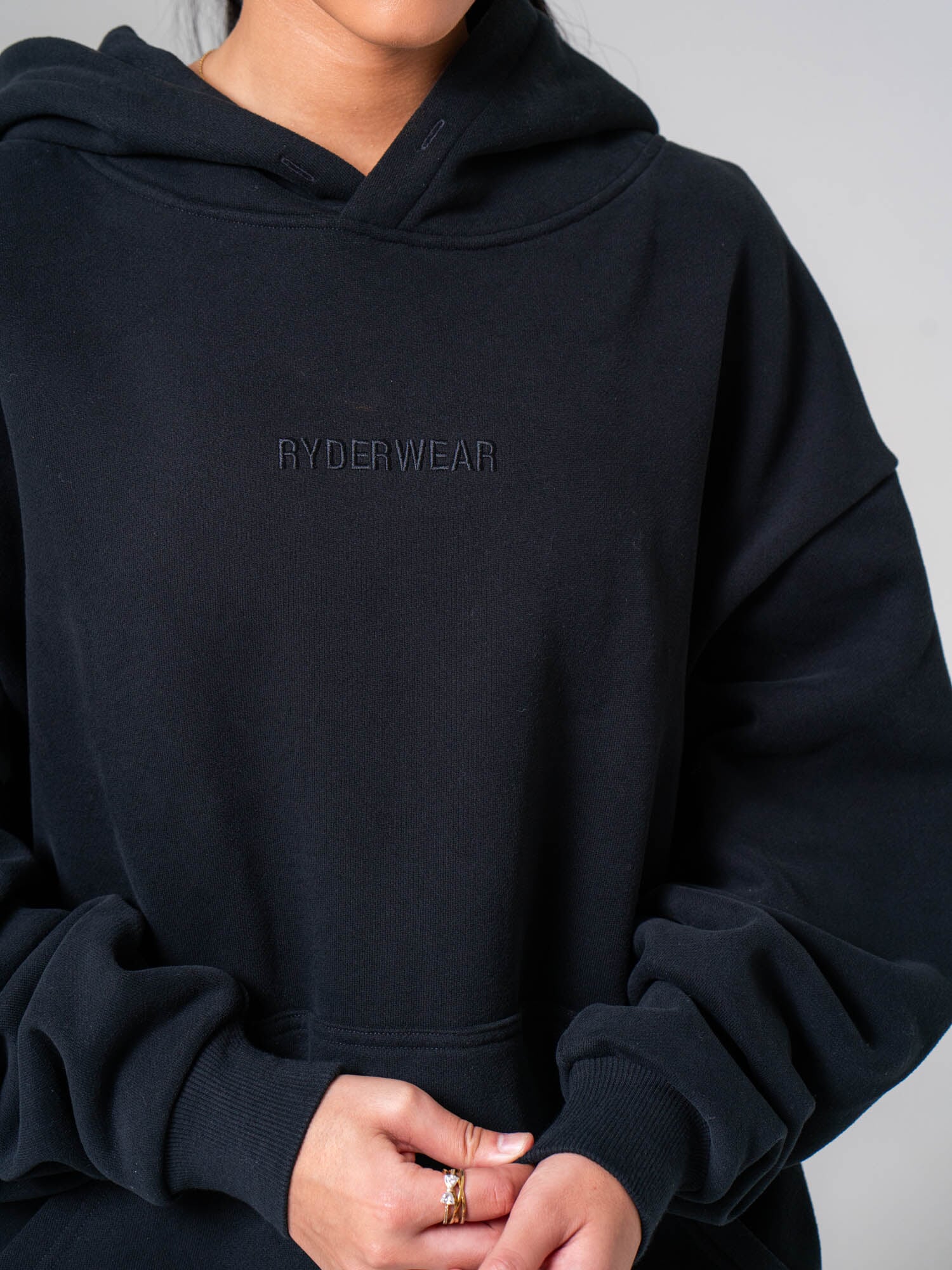 Plush Hoodie - Black - Ryderwear