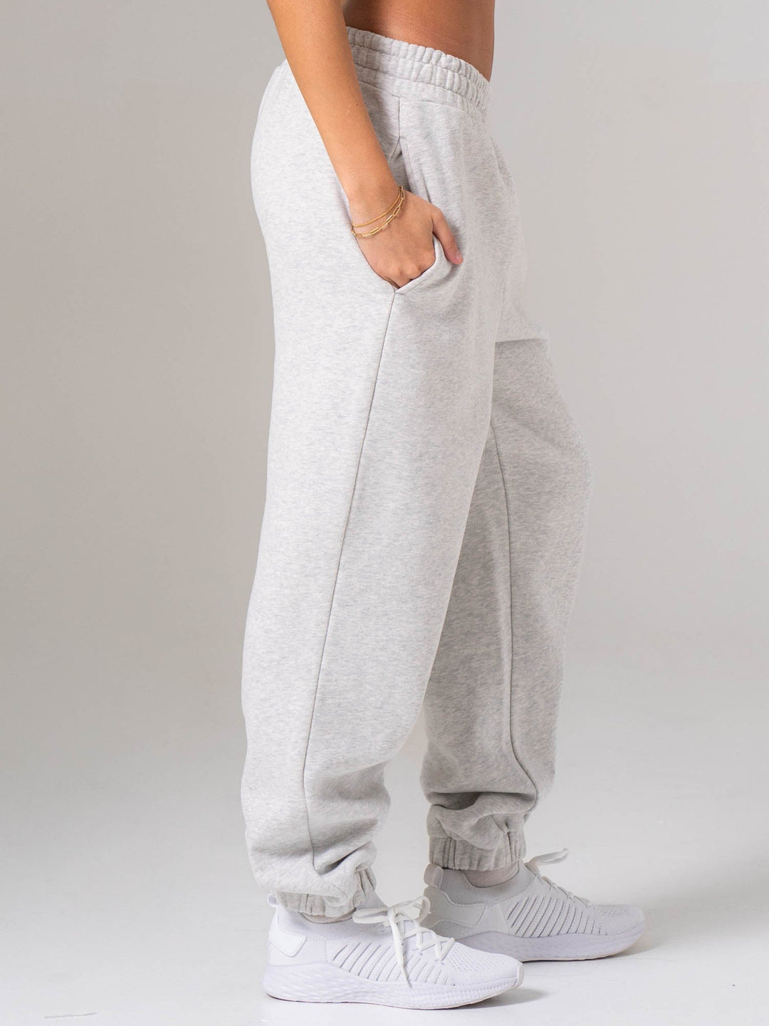 Plush Trackpant - Snow Marl Clothing Ryderwear 