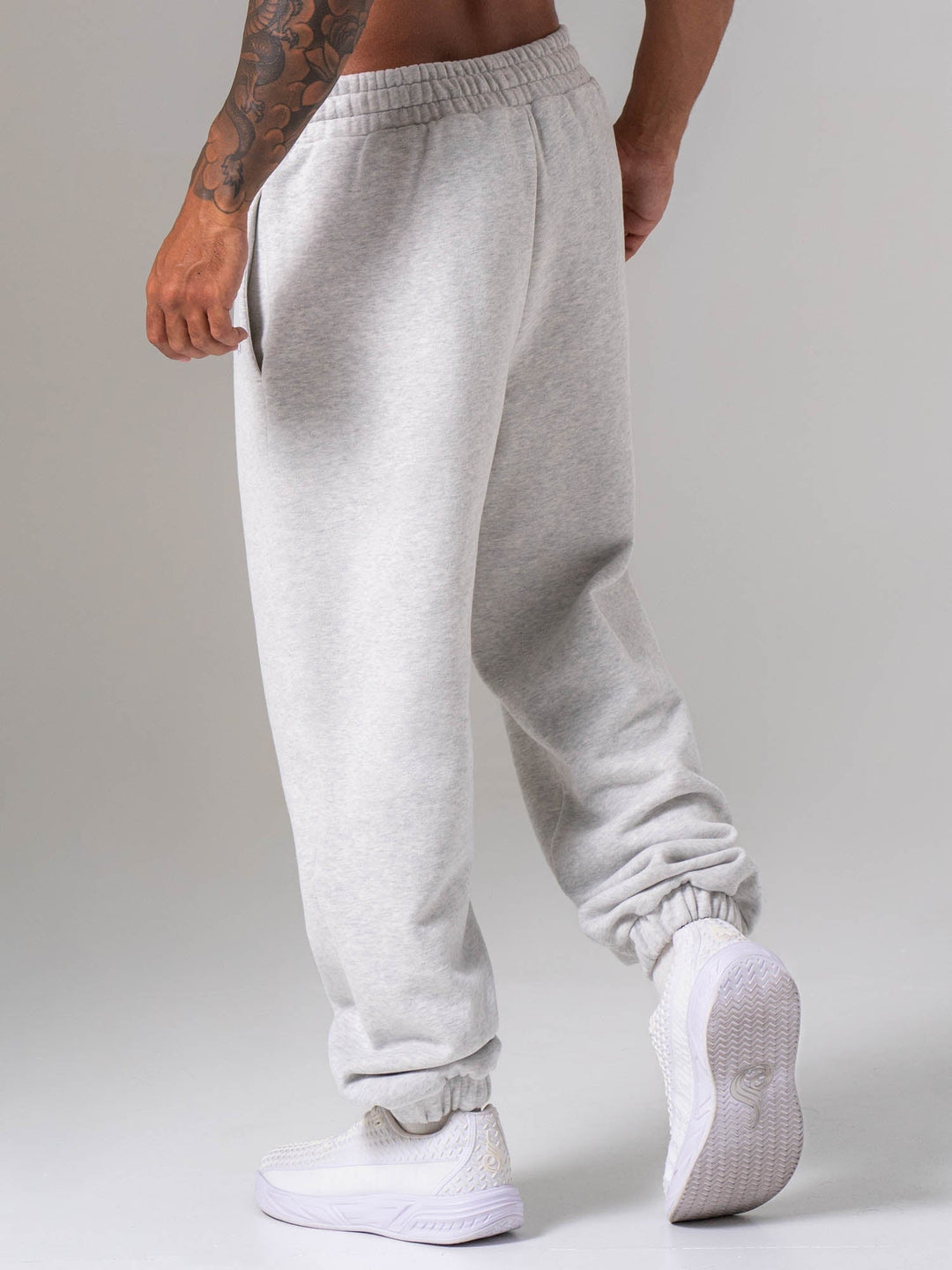 Plush Trackpant - Snow Marl Clothing Ryderwear 