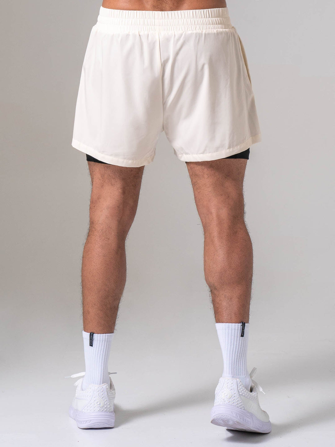 Pursuit 2 In 1 Training Shorts - Chalk Clothing Ryderwear 