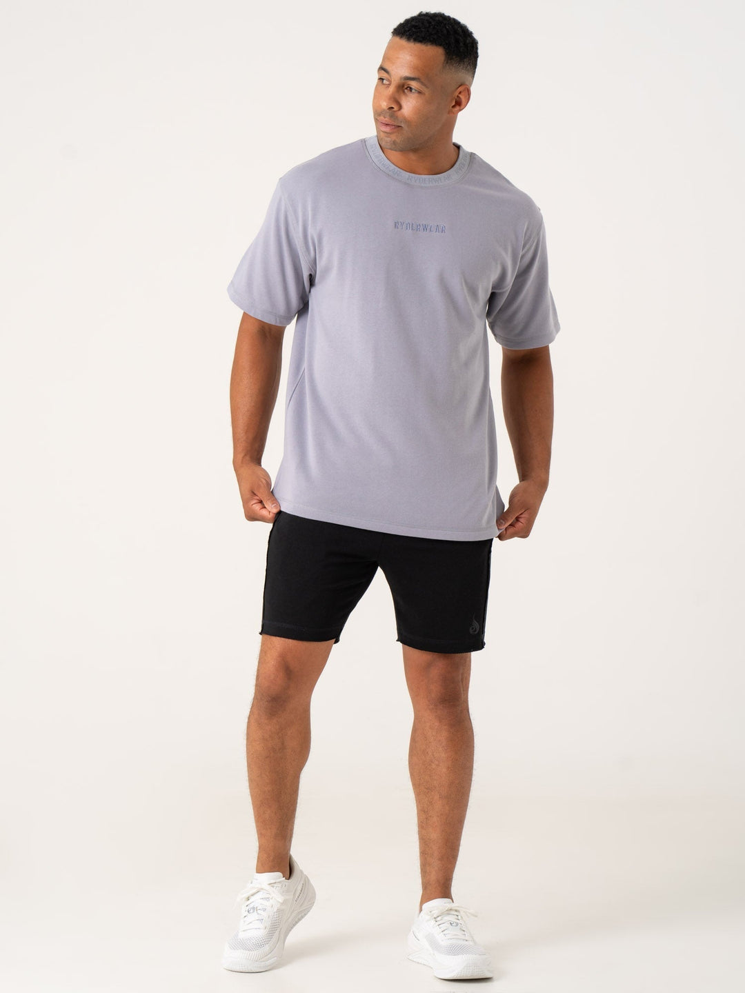 Pursuit Fleece T-Shirt - Lavender Clothing Ryderwear 