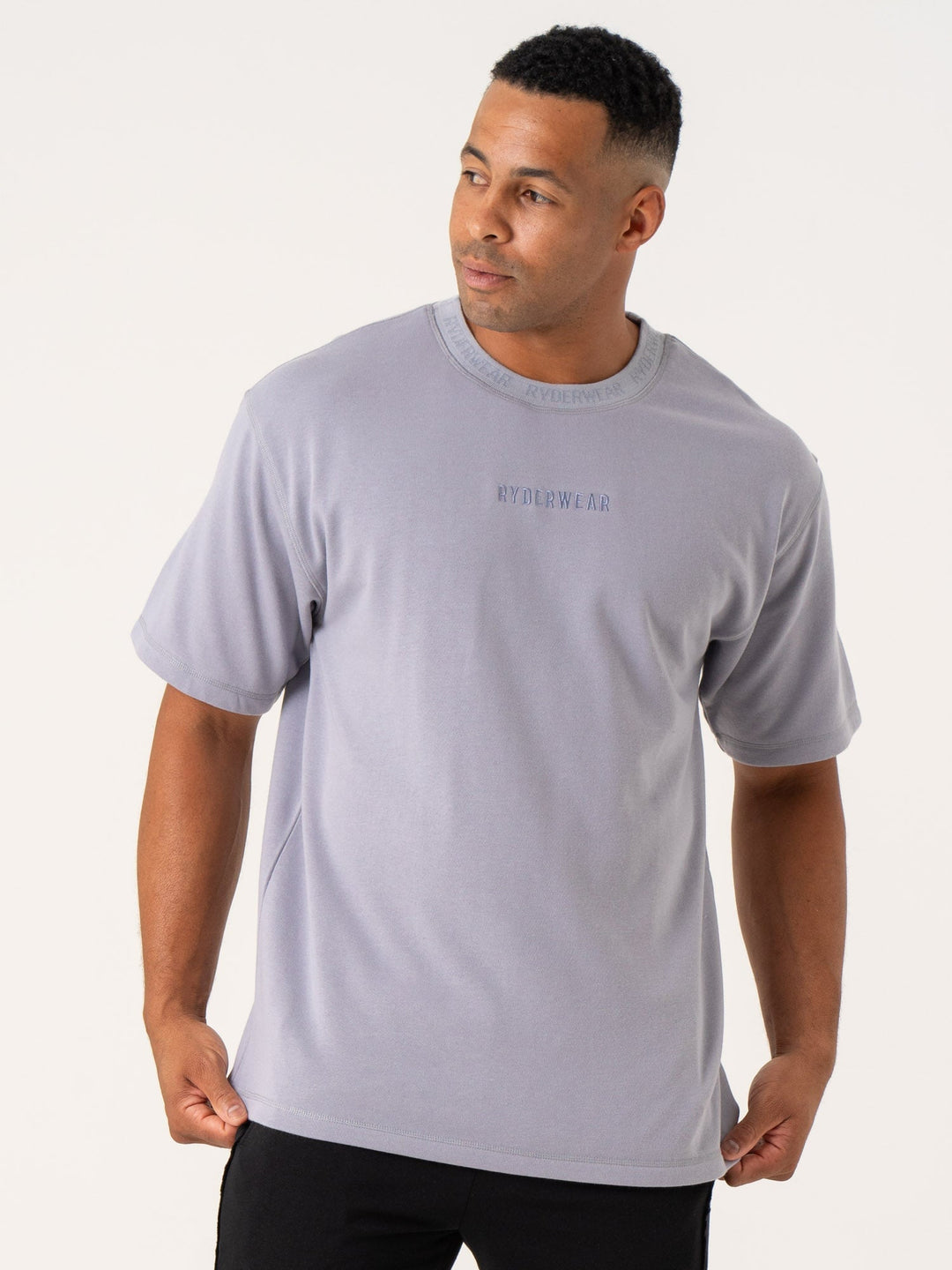 Pursuit Fleece T-Shirt - Lavender Clothing Ryderwear 