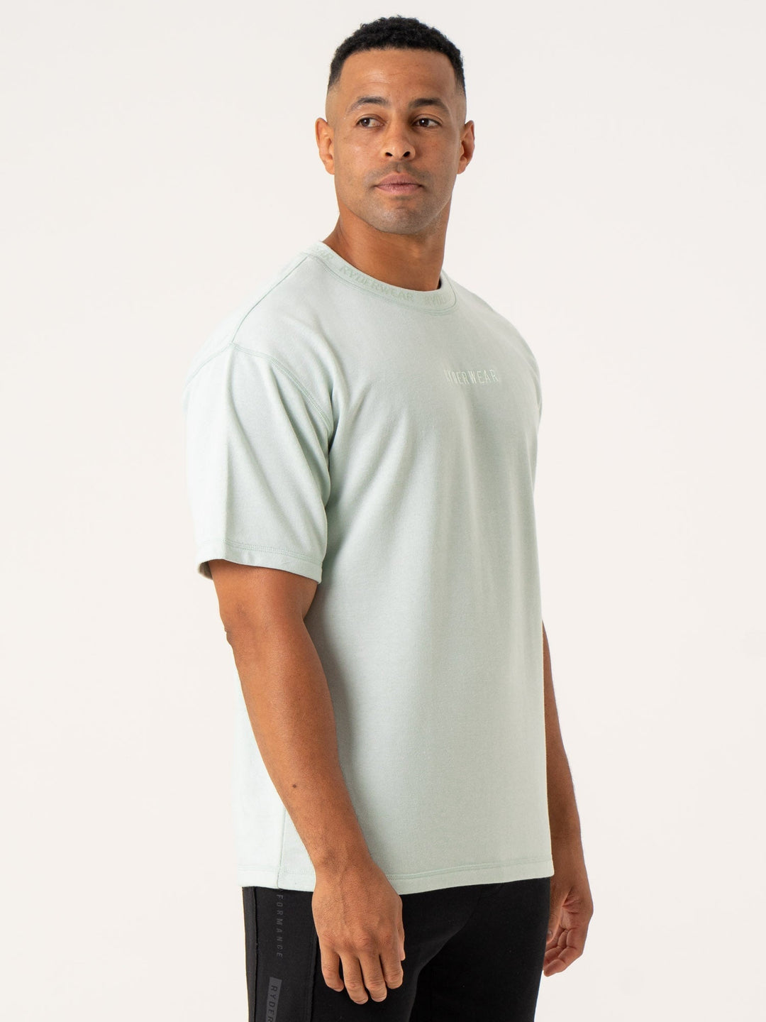 Pursuit Fleece T-Shirt - Spearmint Clothing Ryderwear 