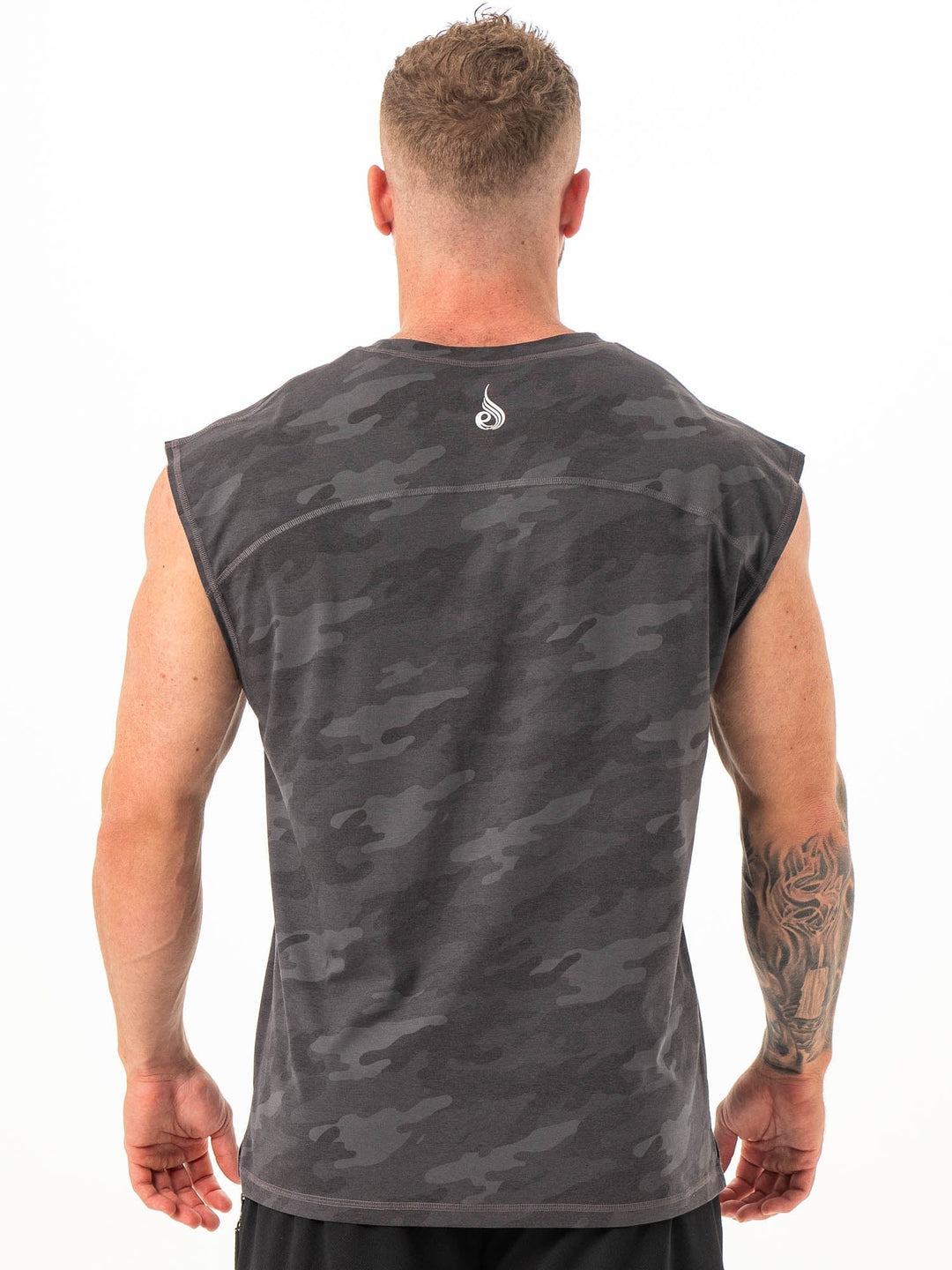 Pursuit Muscle Tank - Black Camo Clothing Ryderwear 