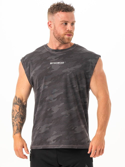 Pursuit Muscle Tank Black Camo