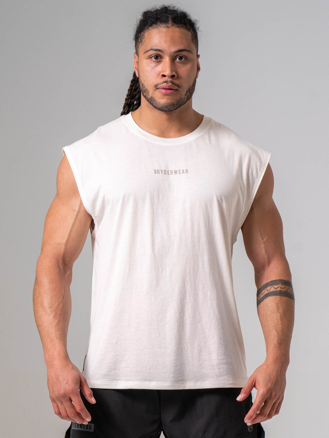 Pursuit Muscle Tank - Chalk Clothing Ryderwear 