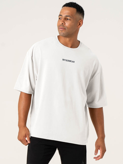 Pursuit Oversized Fleece T-Shirt White