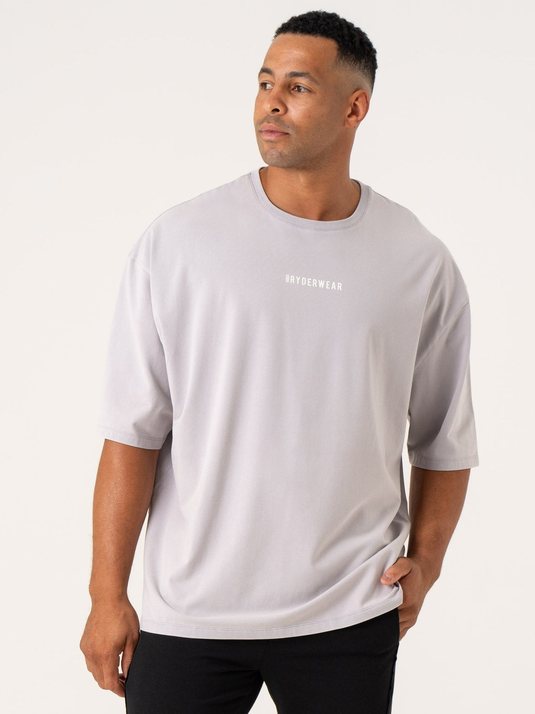 Pursuit Oversized T-Shirt - Lavender Stonewash Clothing Ryderwear 