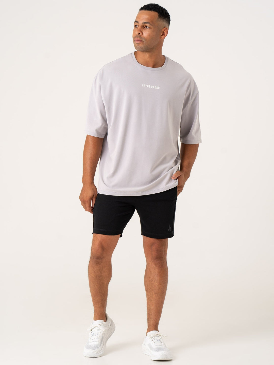 Pursuit Oversized T-Shirt - Lavender Stonewash Clothing Ryderwear 