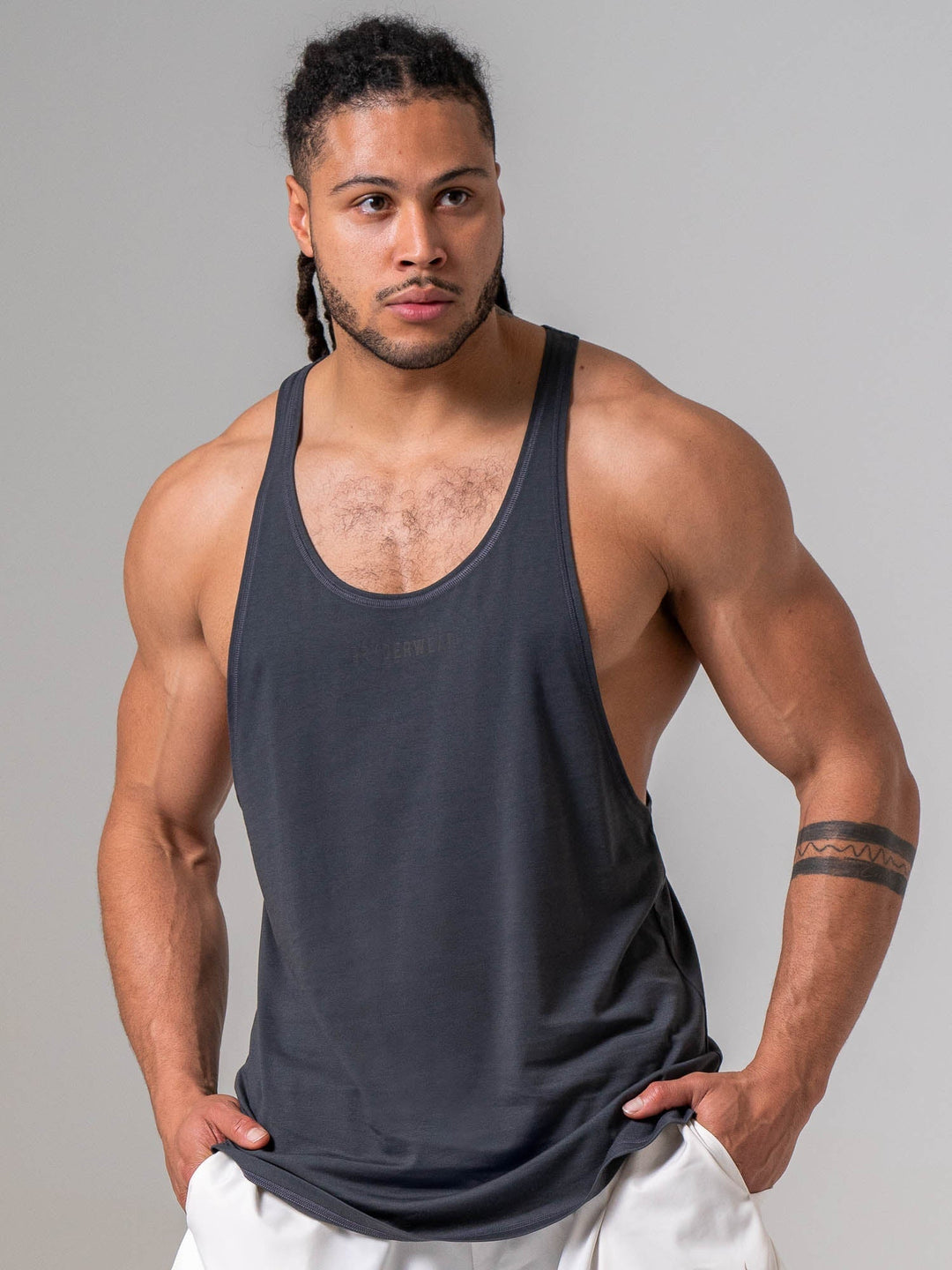 Pursuit Stringer - Charcoal Clothing Ryderwear 