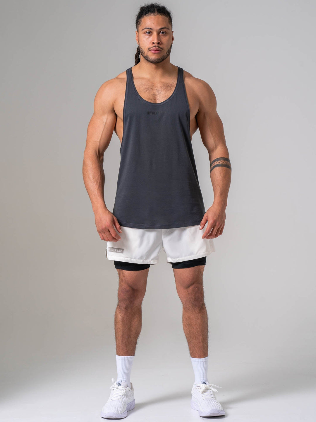 Pursuit Stringer - Charcoal Clothing Ryderwear 