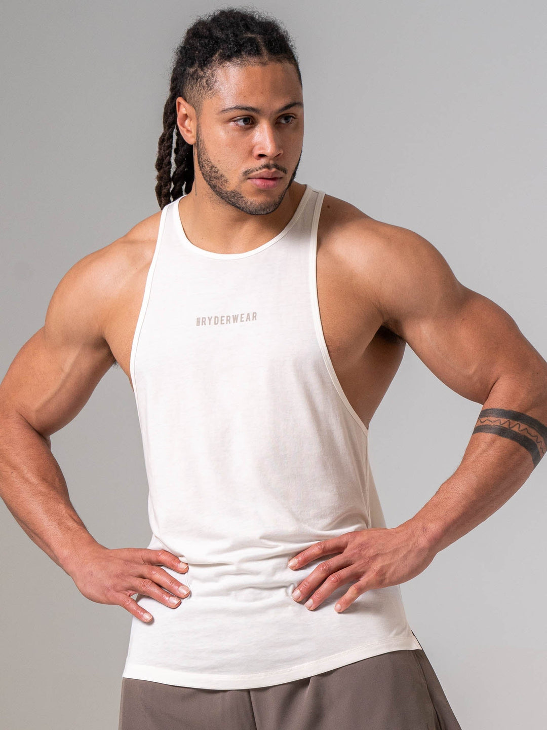 Pursuit Tank - Chalk Clothing Ryderwear 
