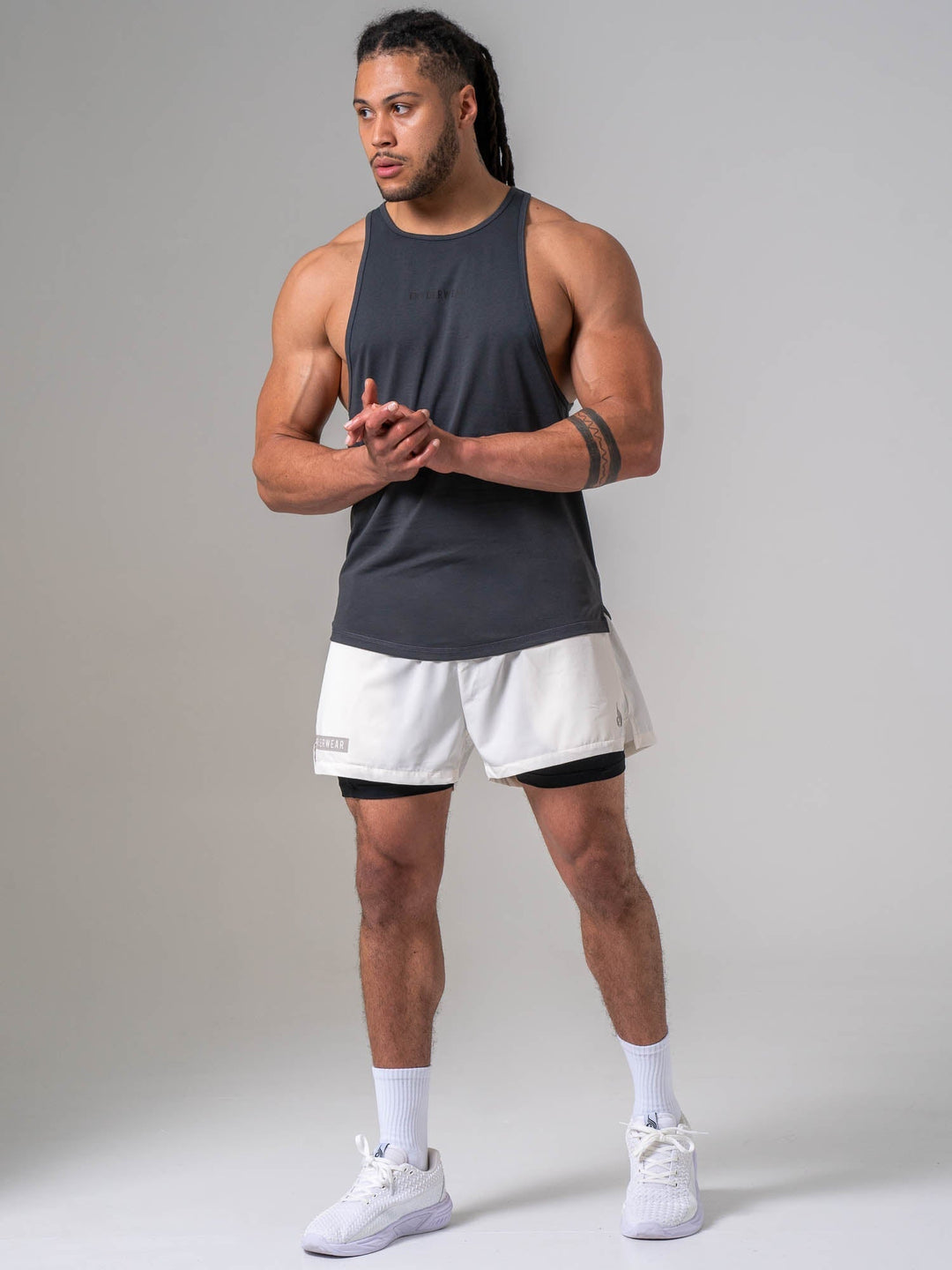 Pursuit Tank - Charcoal Clothing Ryderwear 
