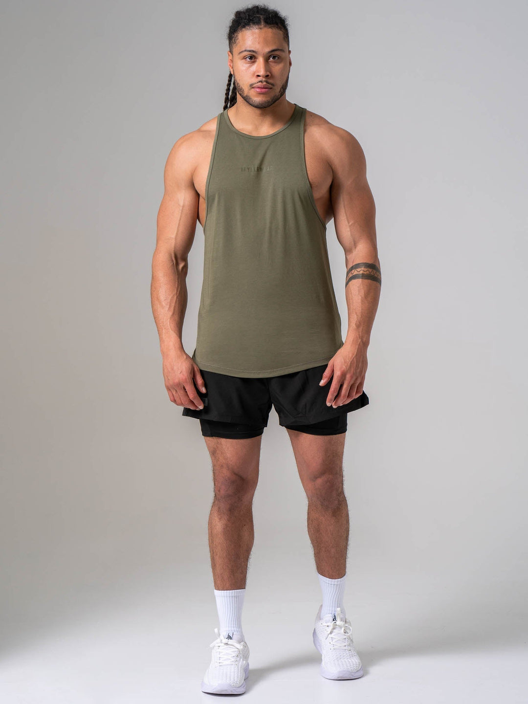 Pursuit Tank - Khaki Clothing Ryderwear 