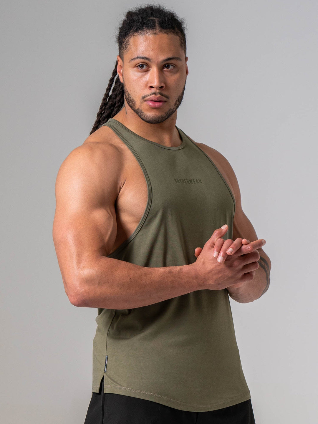 Pursuit Tank - Khaki Clothing Ryderwear 