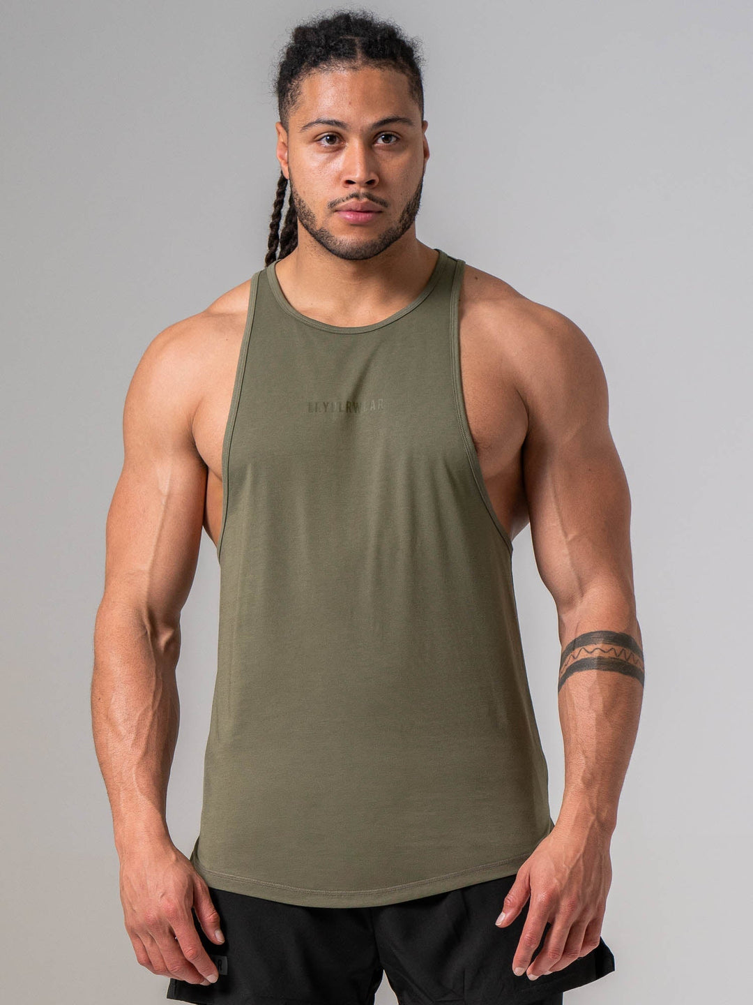 Pursuit Tank - Khaki Clothing Ryderwear 
