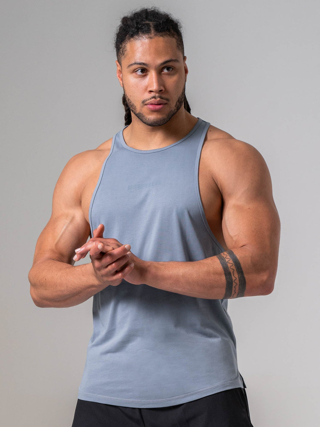 Pursuit Tank - Steel Blue Clothing Ryderwear 