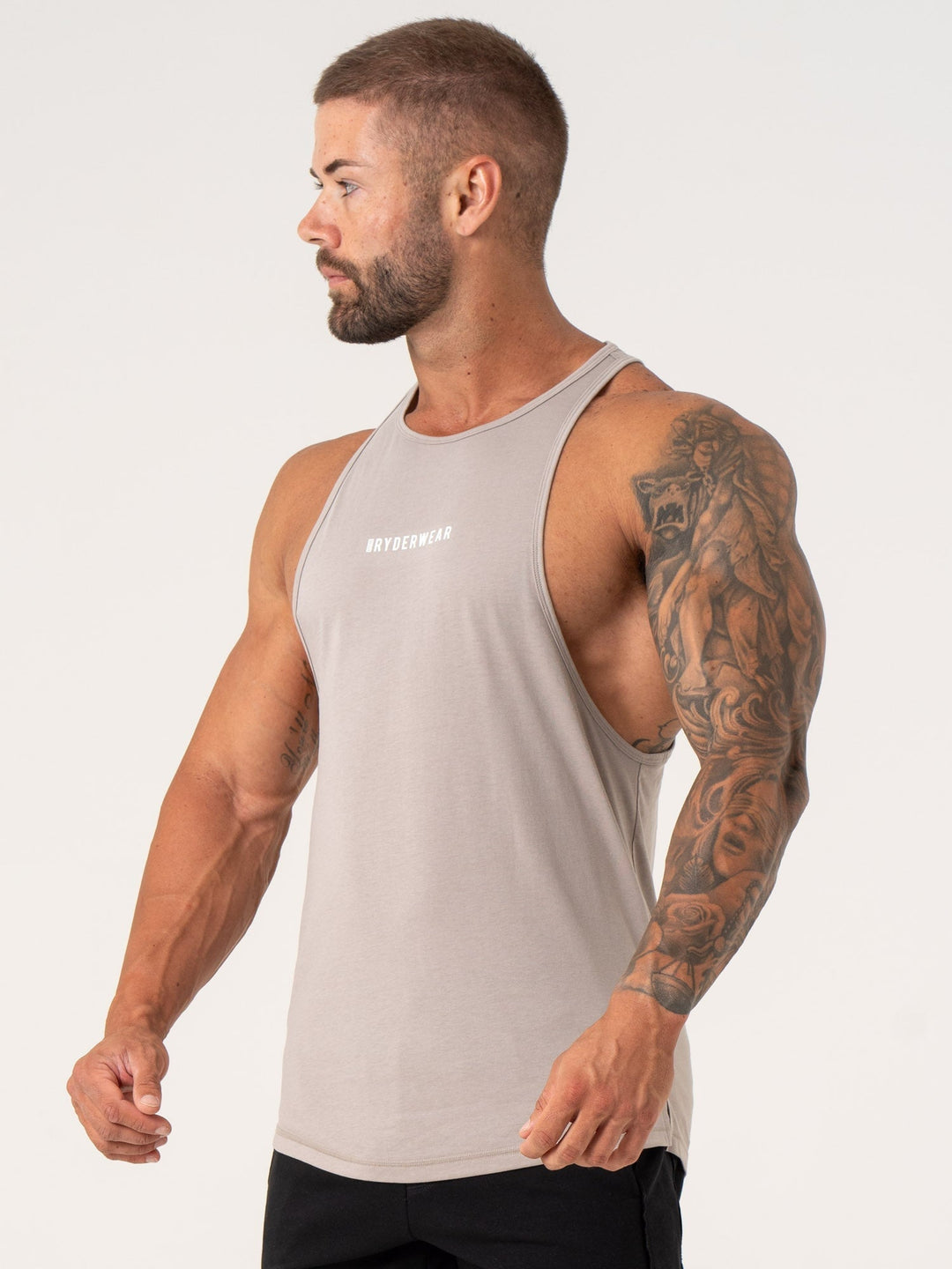 Pursuit Tank - Taupe Clothing Ryderwear 