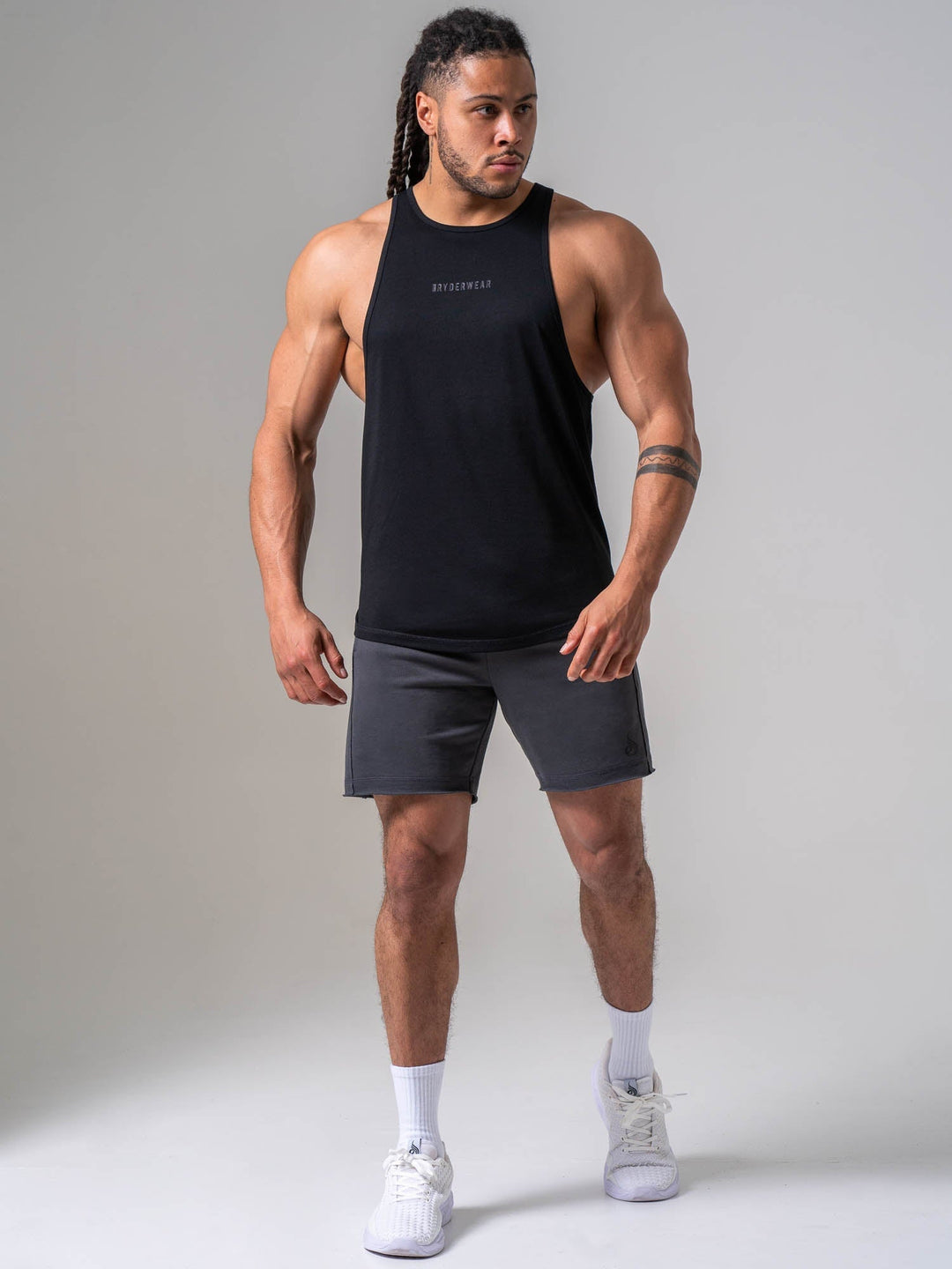 Pursuit Track Shorts - Charcoal Clothing Ryderwear 
