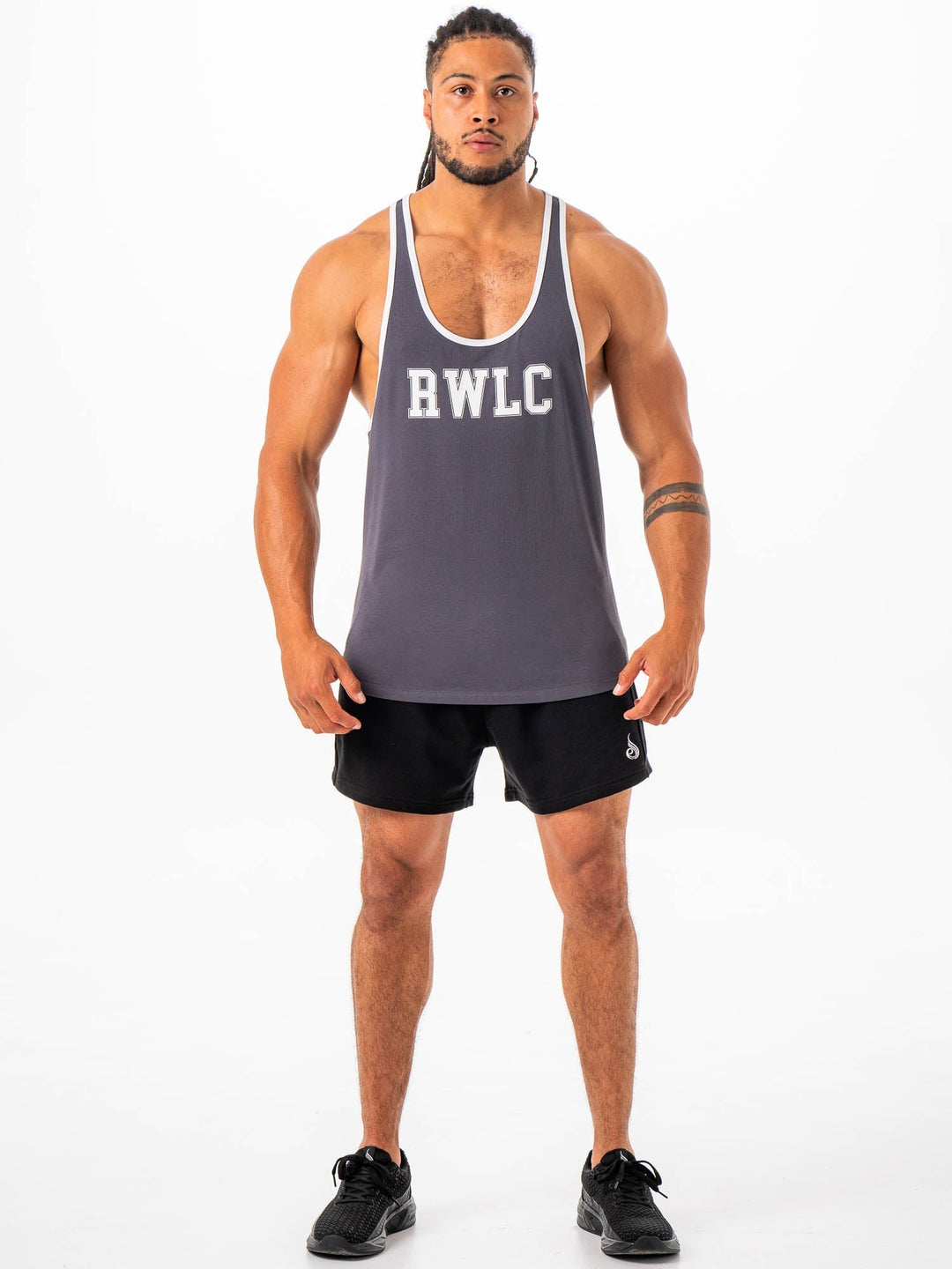 RWLC Stringer T-back - Charcoal Clothing Ryderwear 