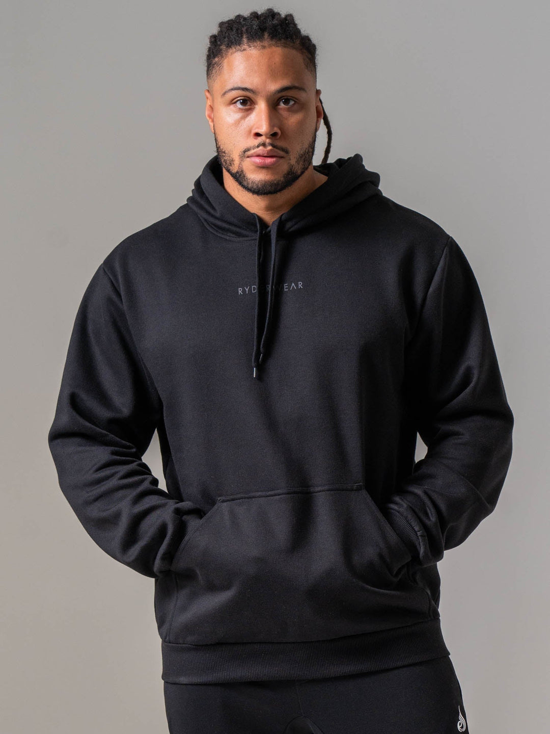 Ryderwear Essential Hoodie - Black Clothing Ryderwear 