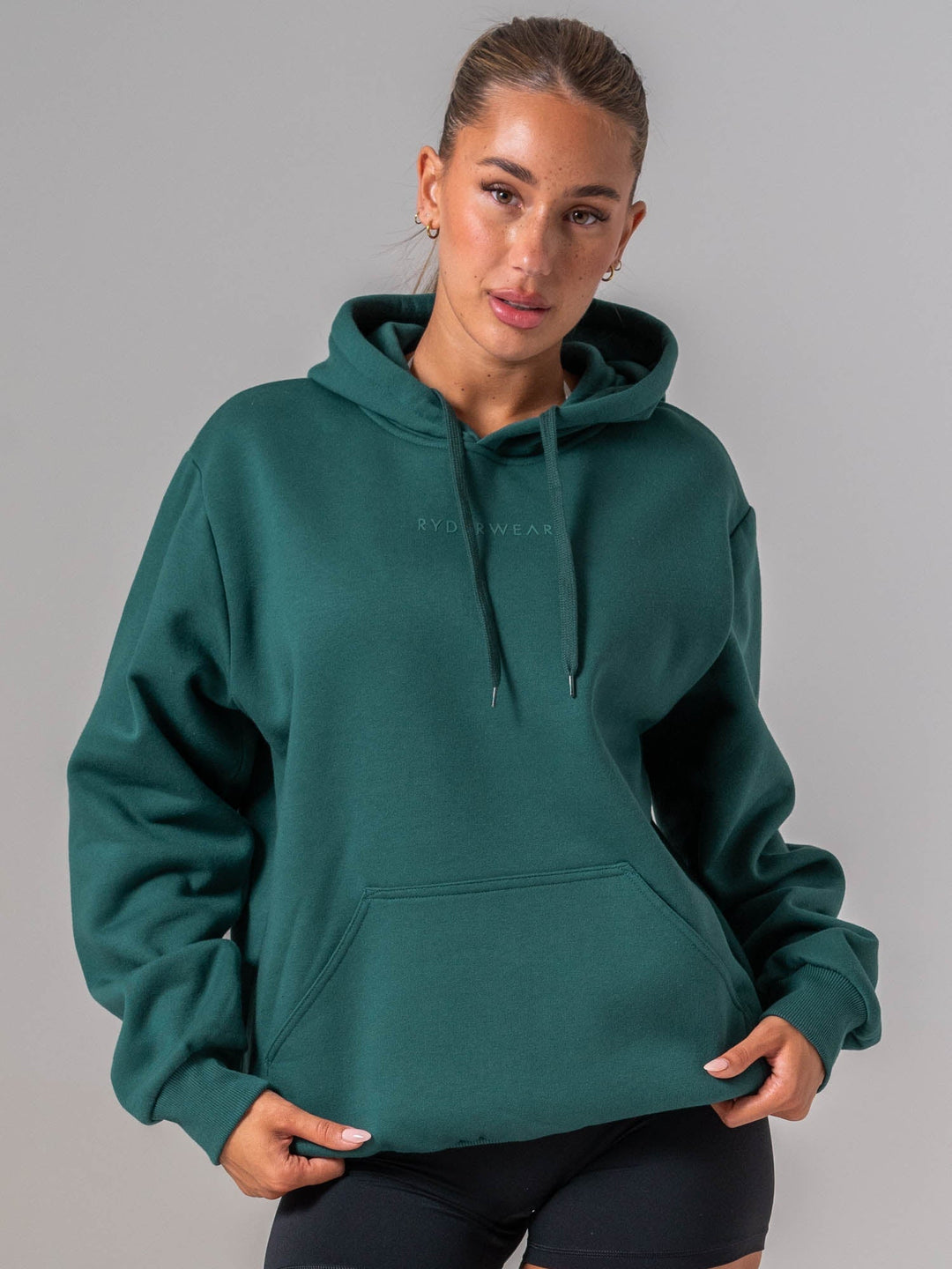 Ryderwear Essential Hoodie - Emerald Clothing Ryderwear 