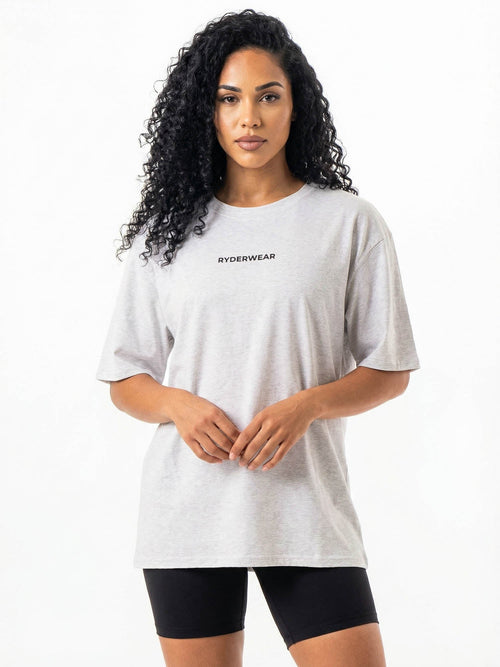 Ryderwear Oversized Tshirt Snow Marl