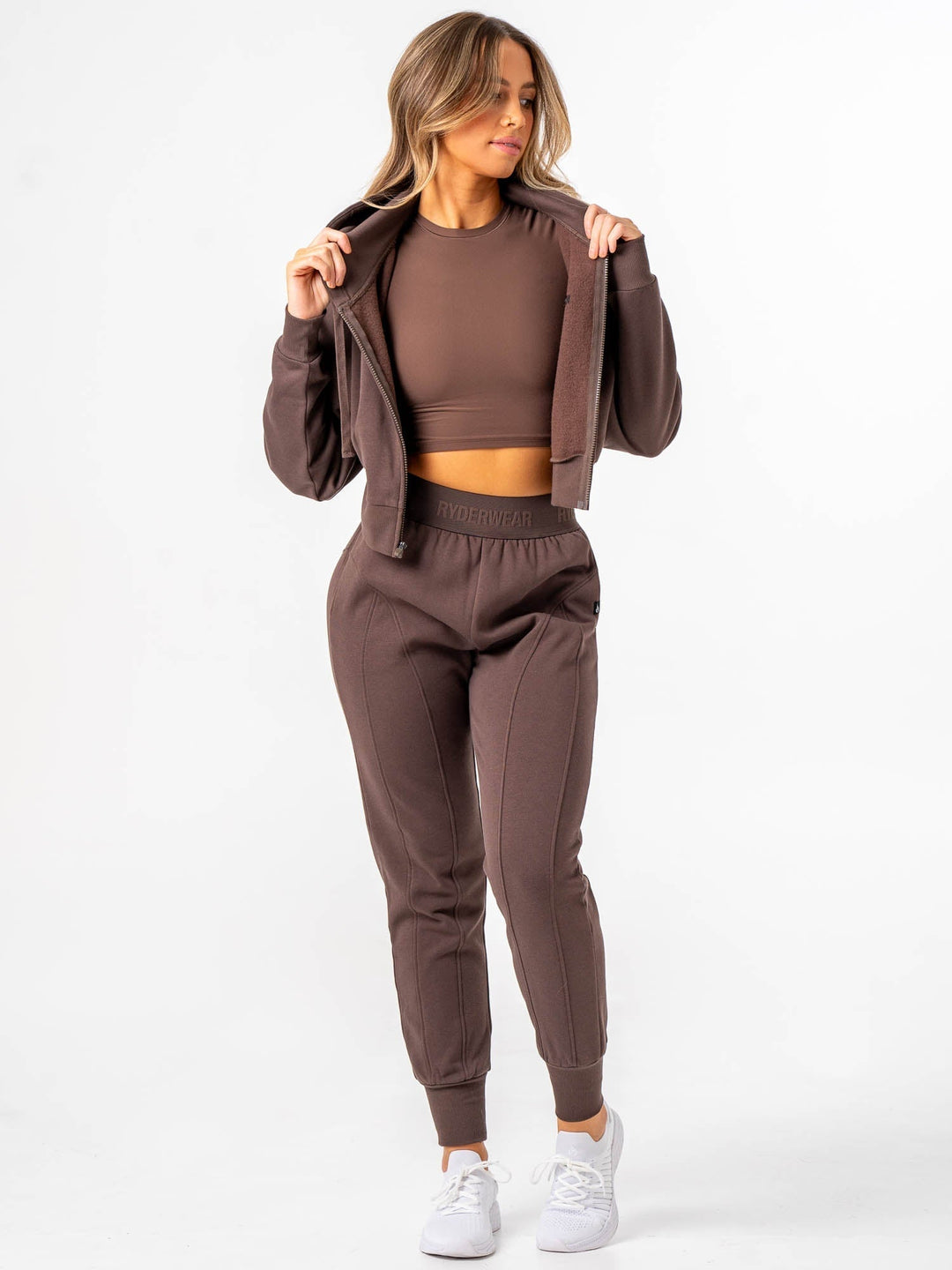 Ryderwear Track Jacket - Chocolate Clothing Ryderwear 