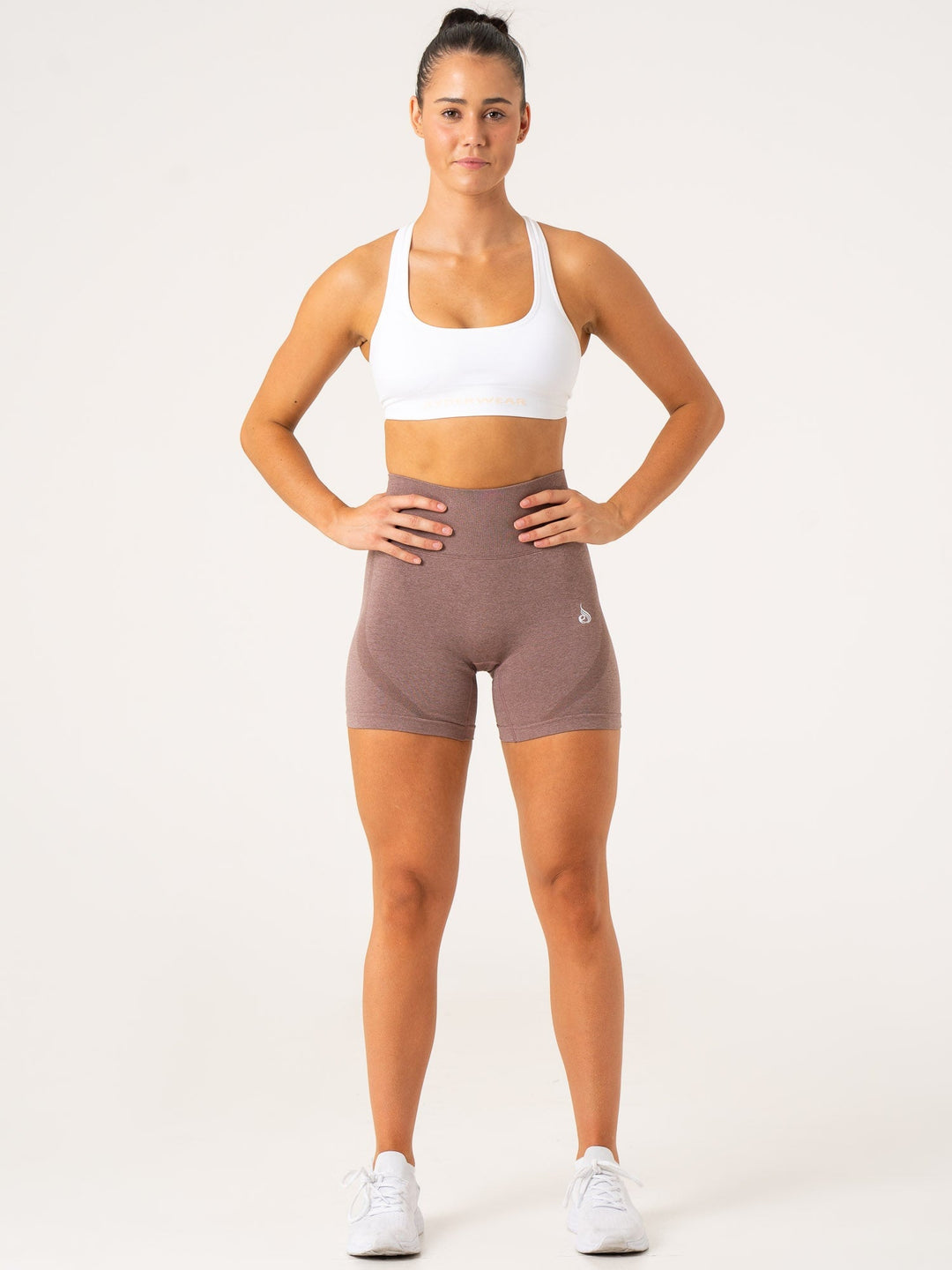 Sculpt Seamless Shorts - Mocha Marl Clothing Ryderwear 
