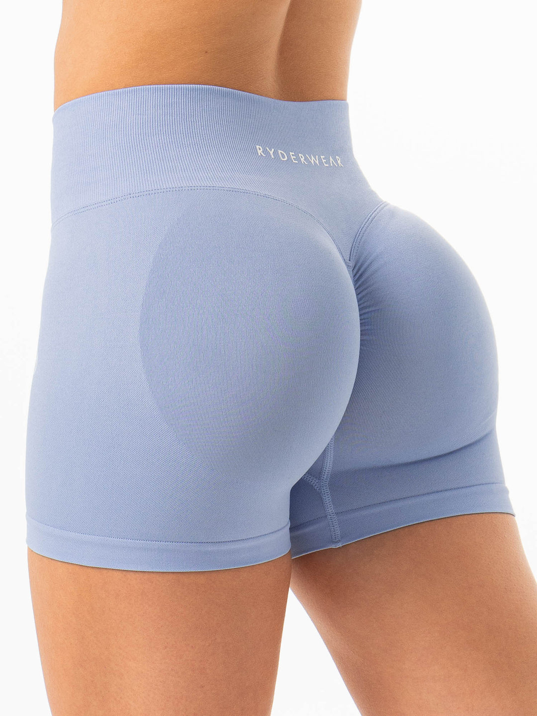 Sculpt Seamless Shorts - Sky Blue Clothing Ryderwear 