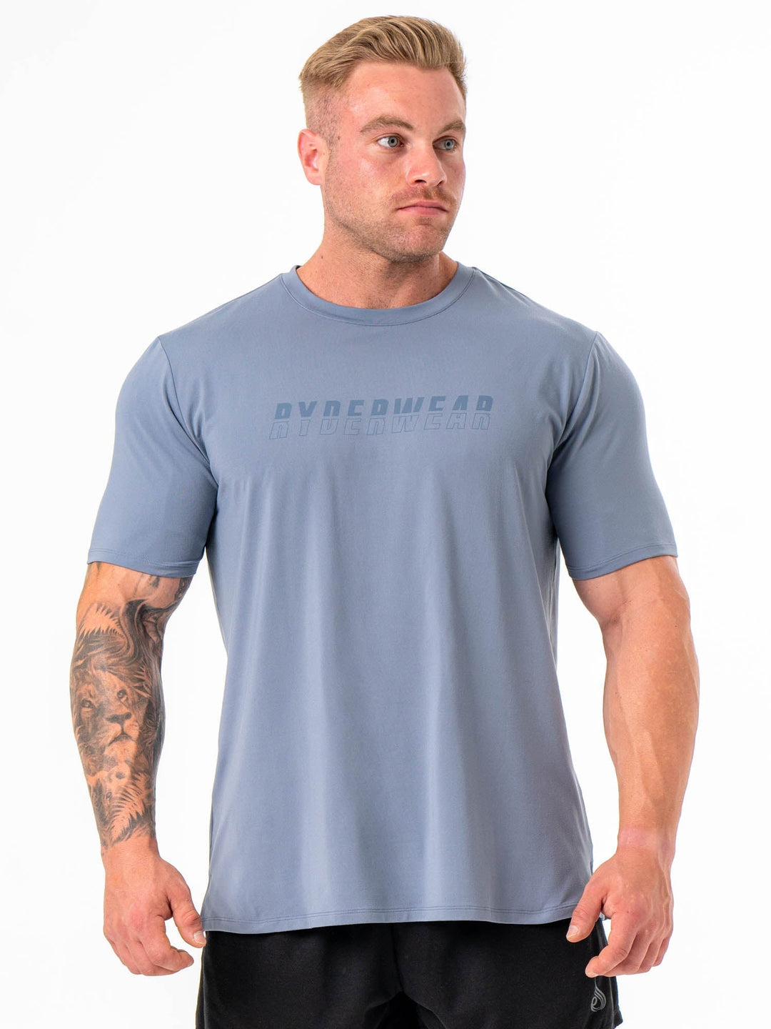 Soft Tech Regular T-Shirt - Denim Blue Clothing Ryderwear 