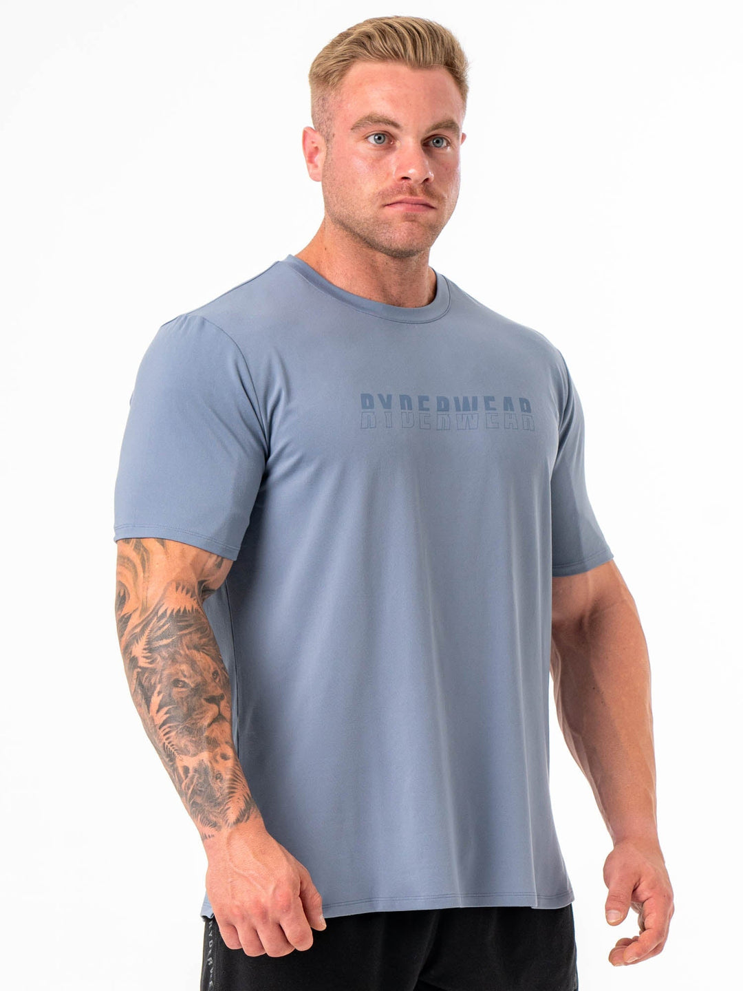 Soft Tech Regular T-Shirt - Denim Blue Clothing Ryderwear 